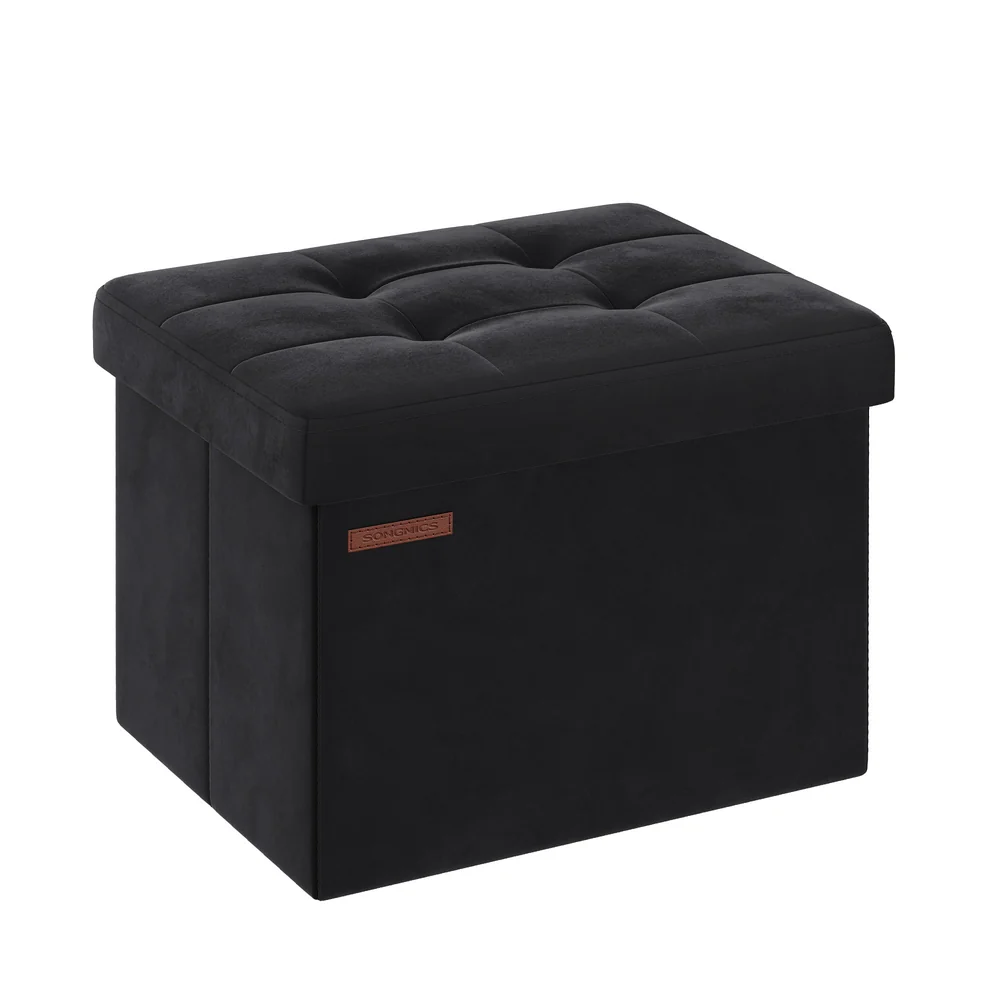 Foldable Storage Ottoman Bench