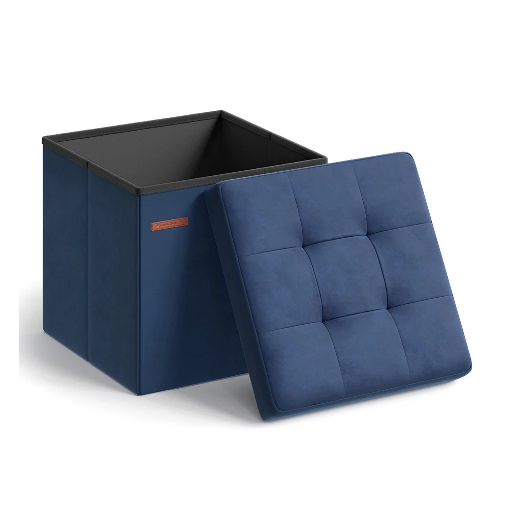 Foldable Storage Ottoman Bench - Image 11