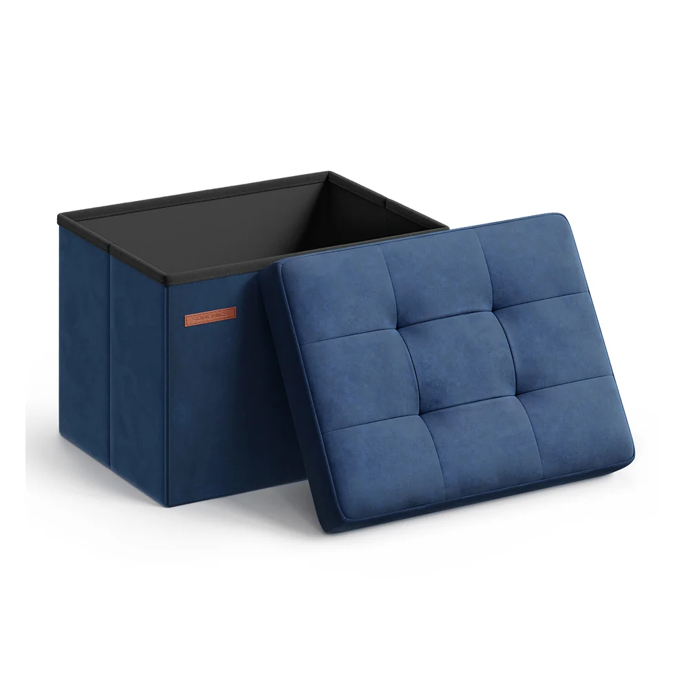 Foldable Storage Ottoman Bench - Image 5