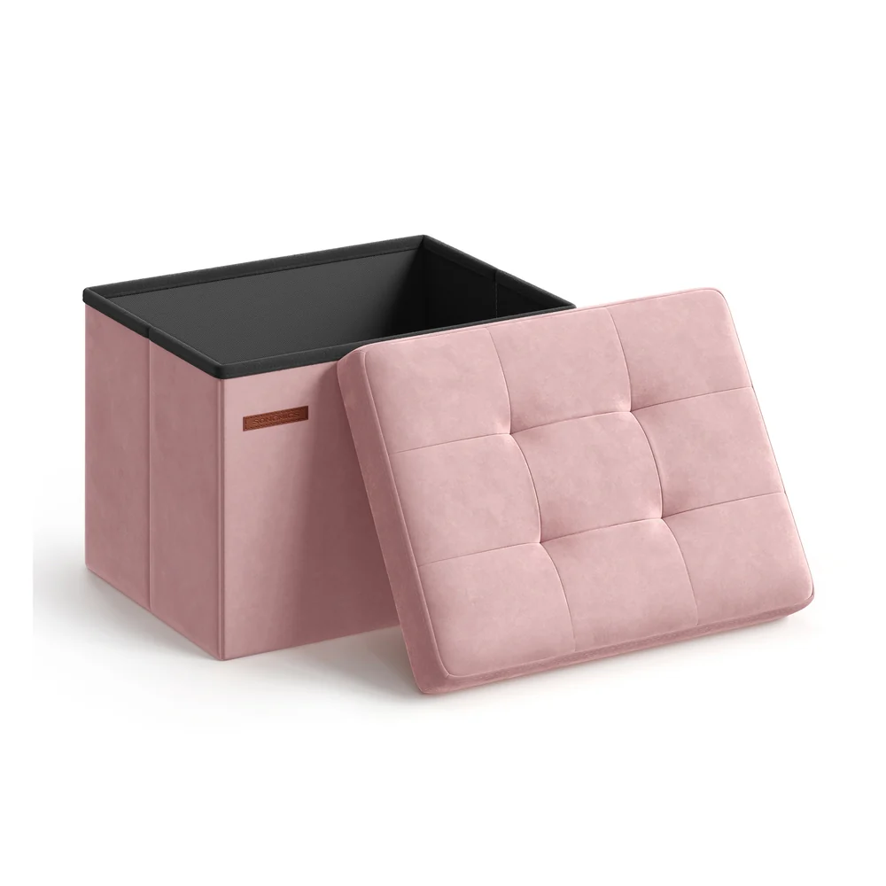 Foldable Storage Ottoman Bench - Image 6