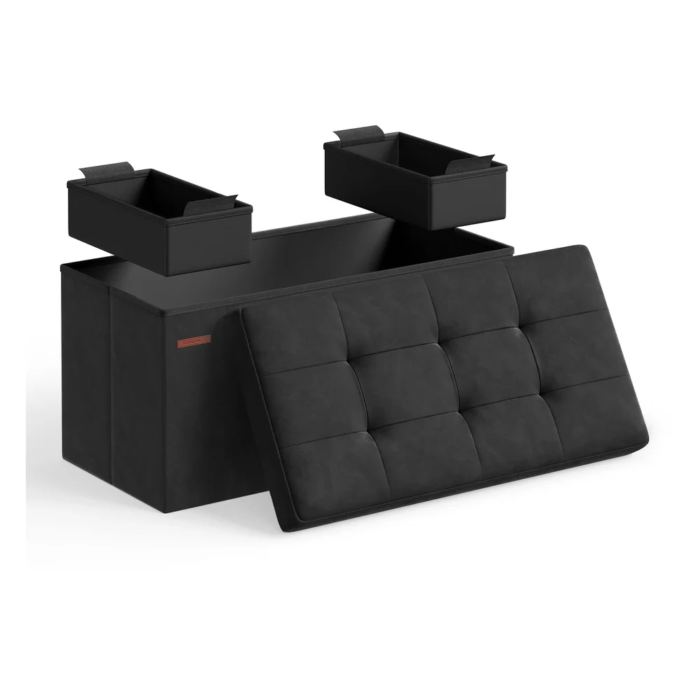 MAZIE Collection - Foldable Storage Ottoman Bench