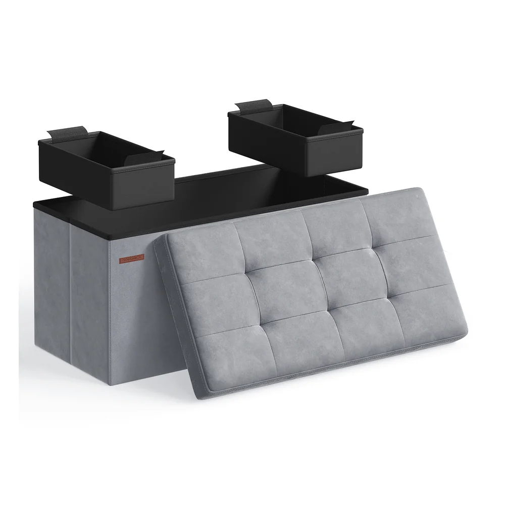 MAZIE Collection - Foldable Storage Ottoman Bench - Image 3