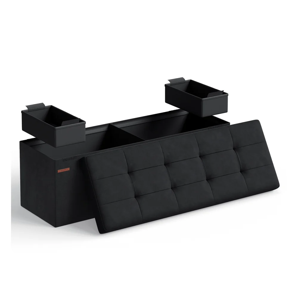 MAZIE Collection - Foldable Storage Ottoman Bench - Image 6