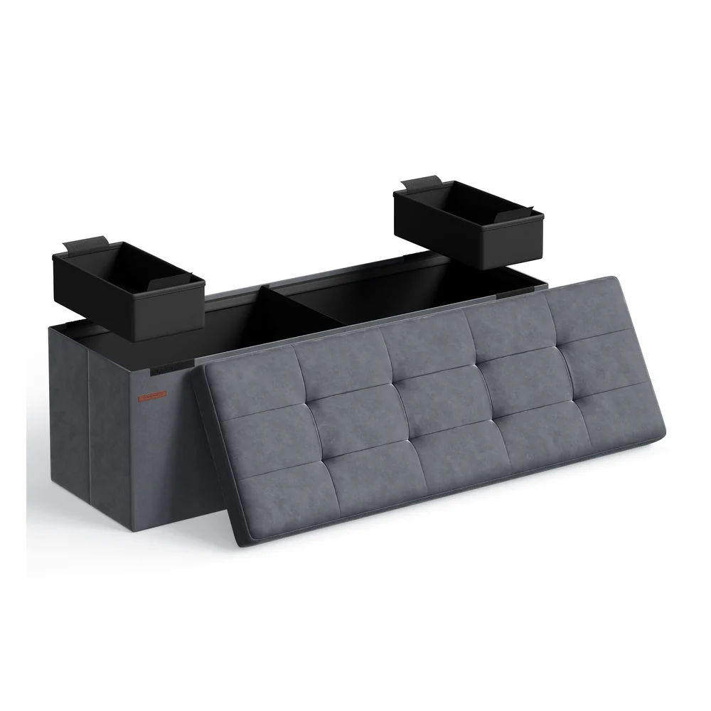 MAZIE Collection - Foldable Storage Ottoman Bench - Image 7