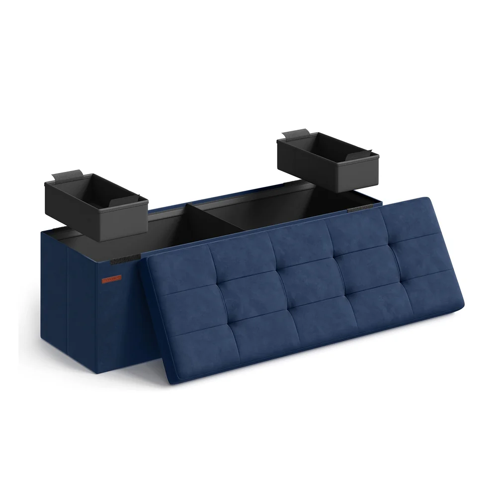 MAZIE Collection - Foldable Storage Ottoman Bench - Image 9
