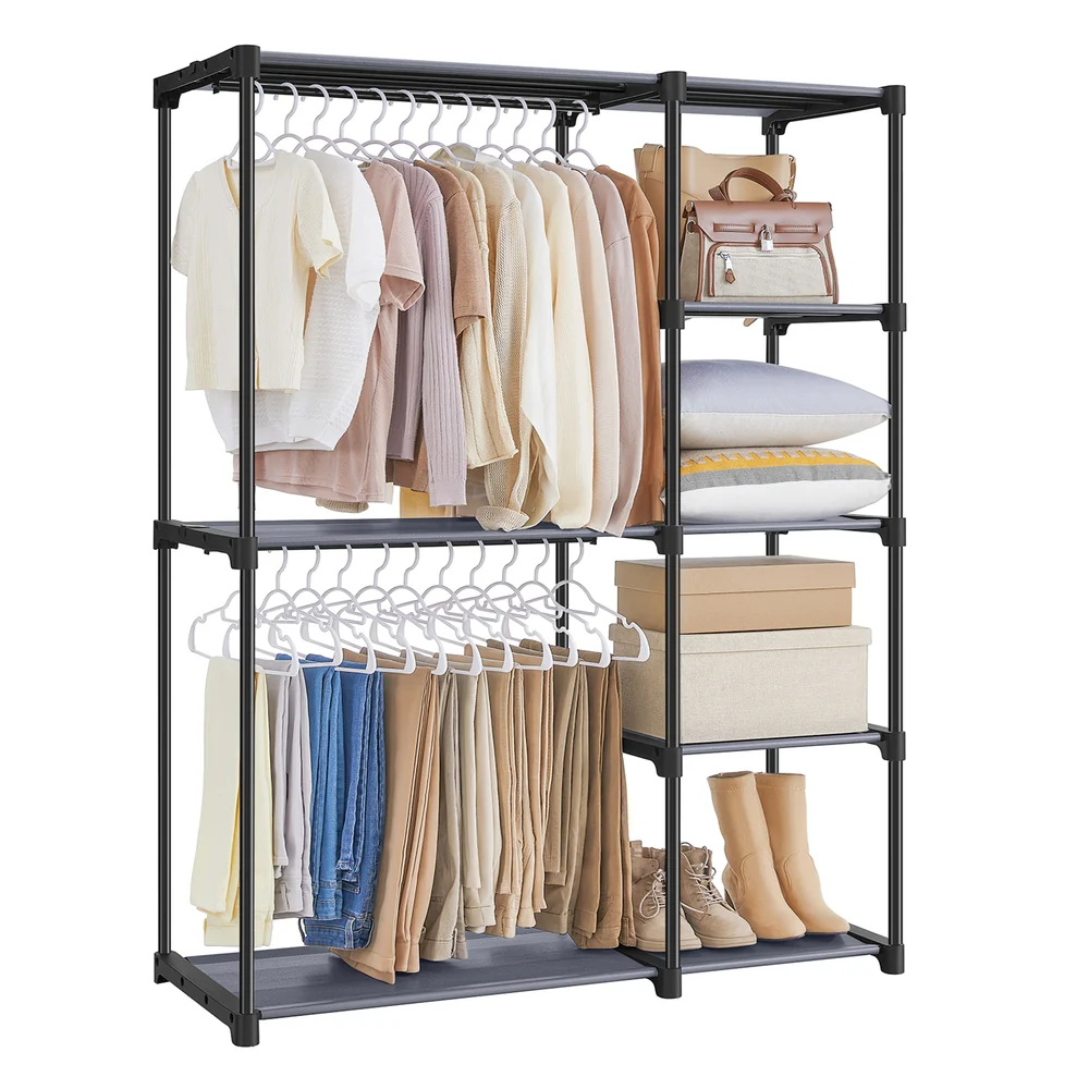 Freestanding Portable Closet with Shelves - Image 2