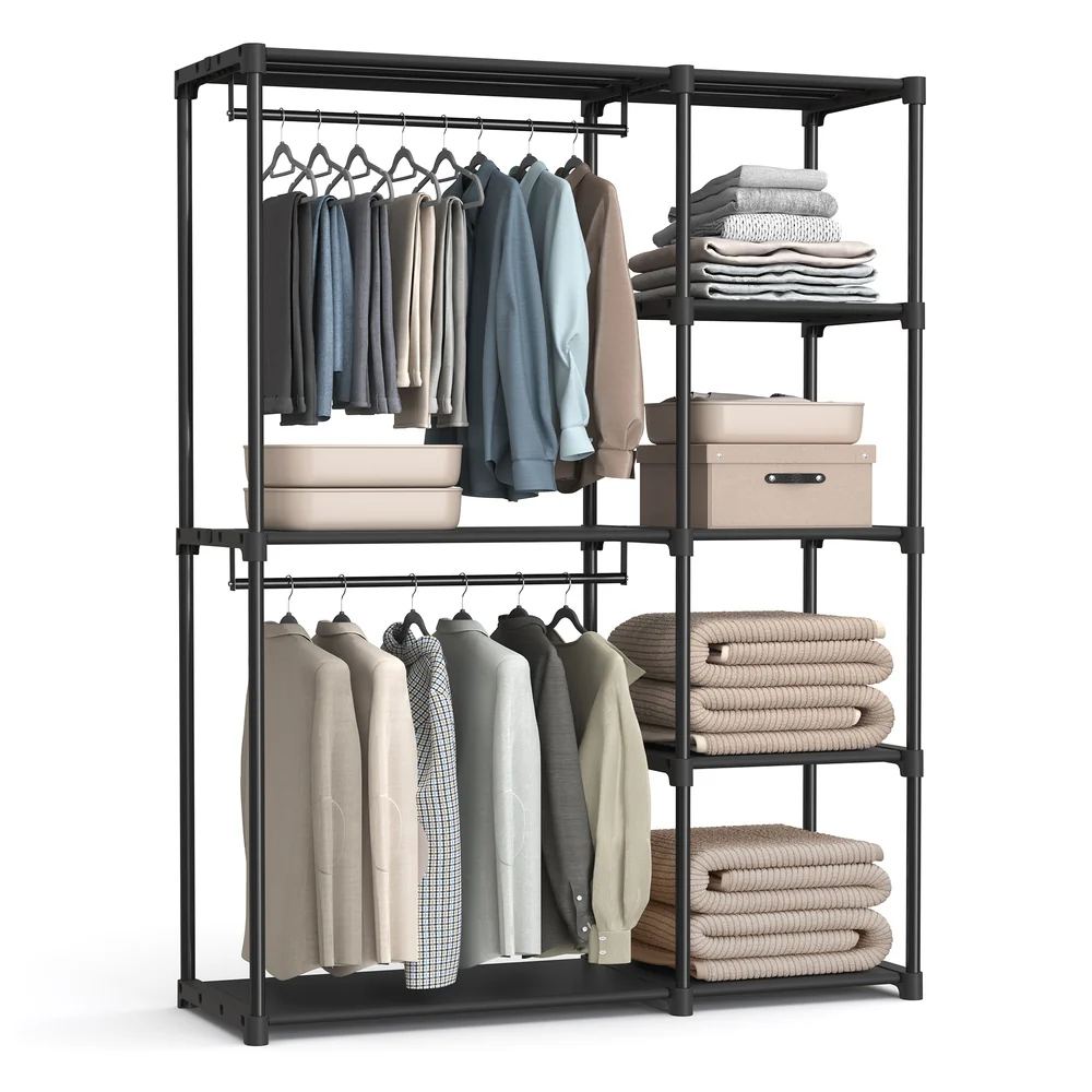 Freestanding Portable Closet with Shelves - Image 3