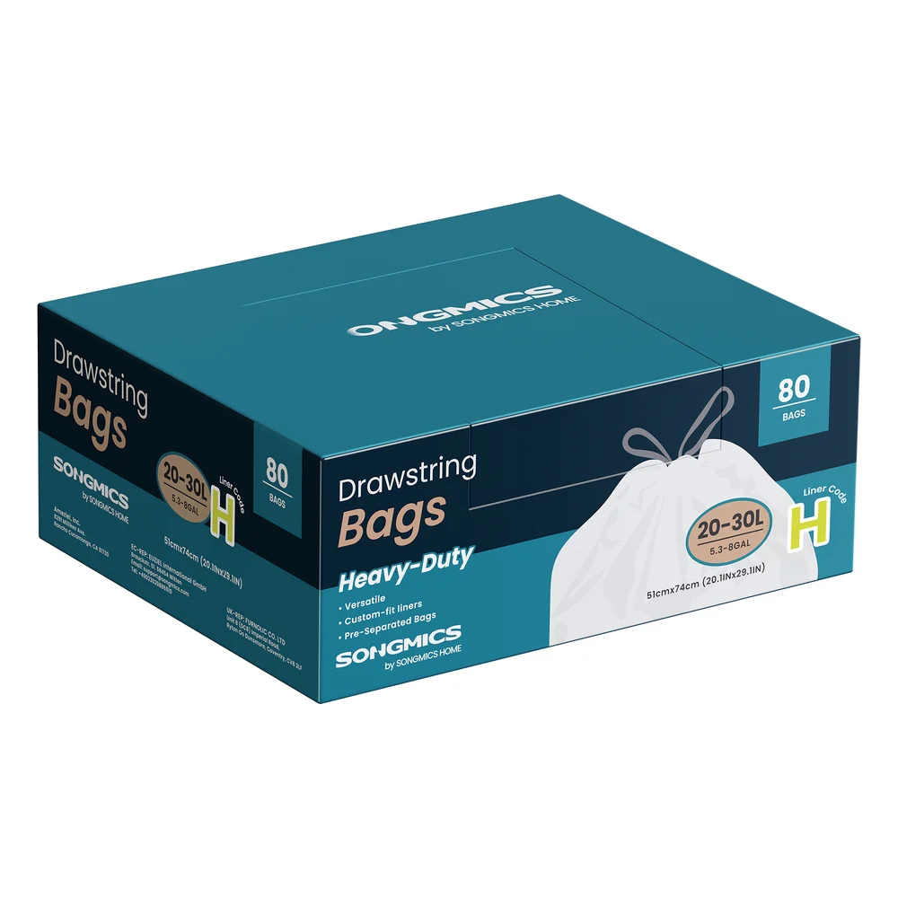 Heavy-Duty Garbage Bags with Drawstrings - Image 2