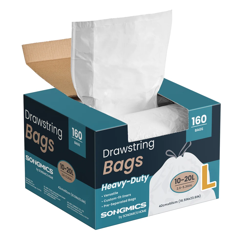 Heavy-Duty Garbage Bags with Drawstrings - Image 3