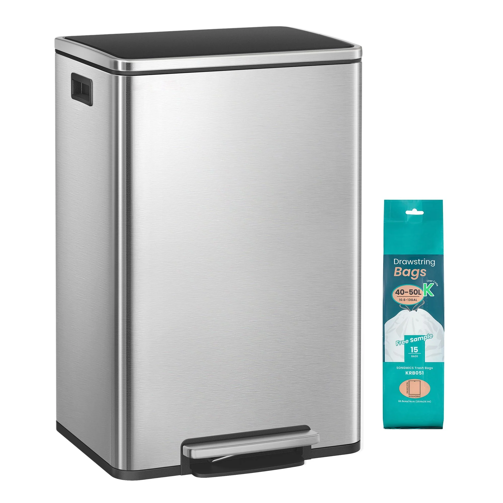 SONGMICS HOME 13-Gallon Trash Can