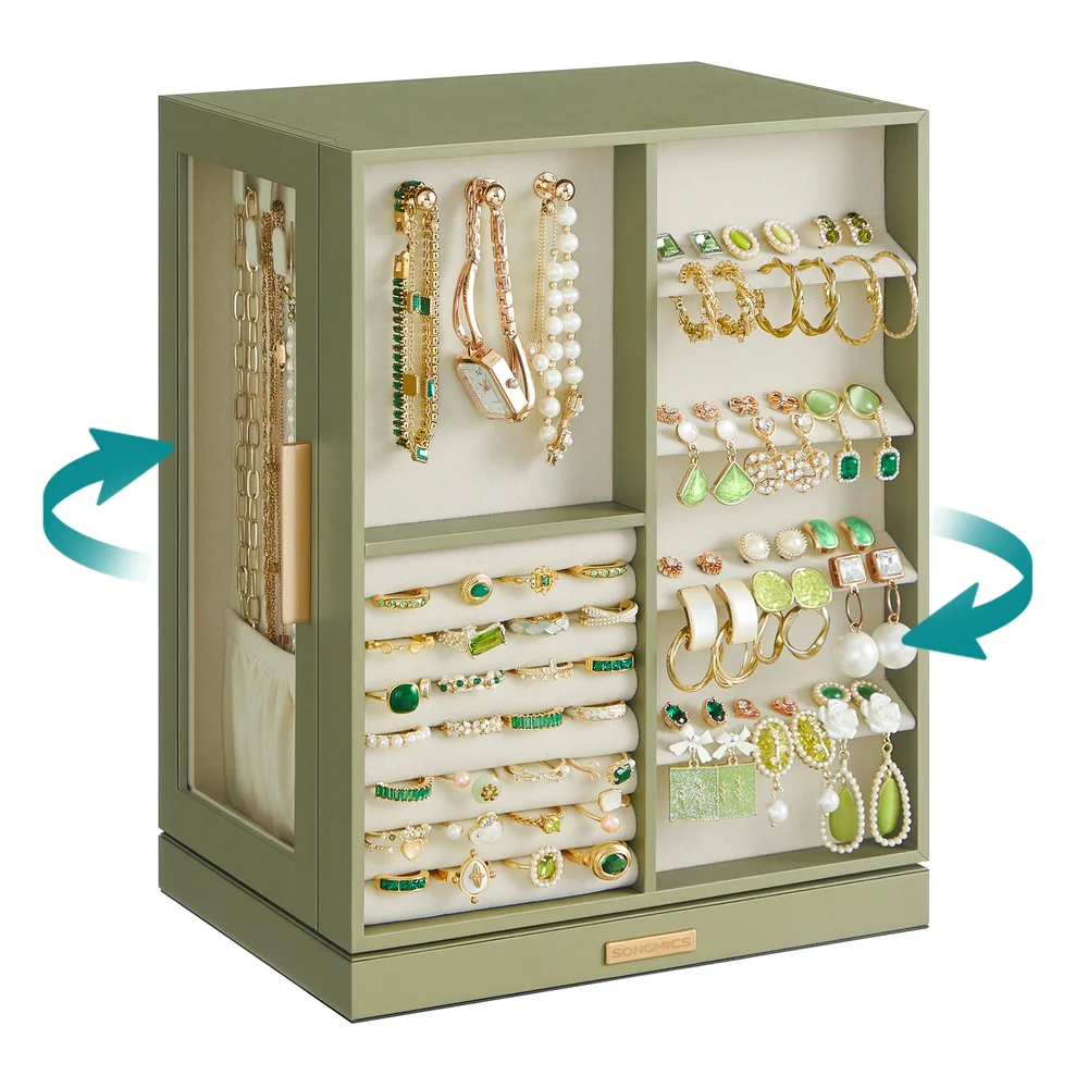 Jewelry Box 360° Rotating, Open Design - Image 5