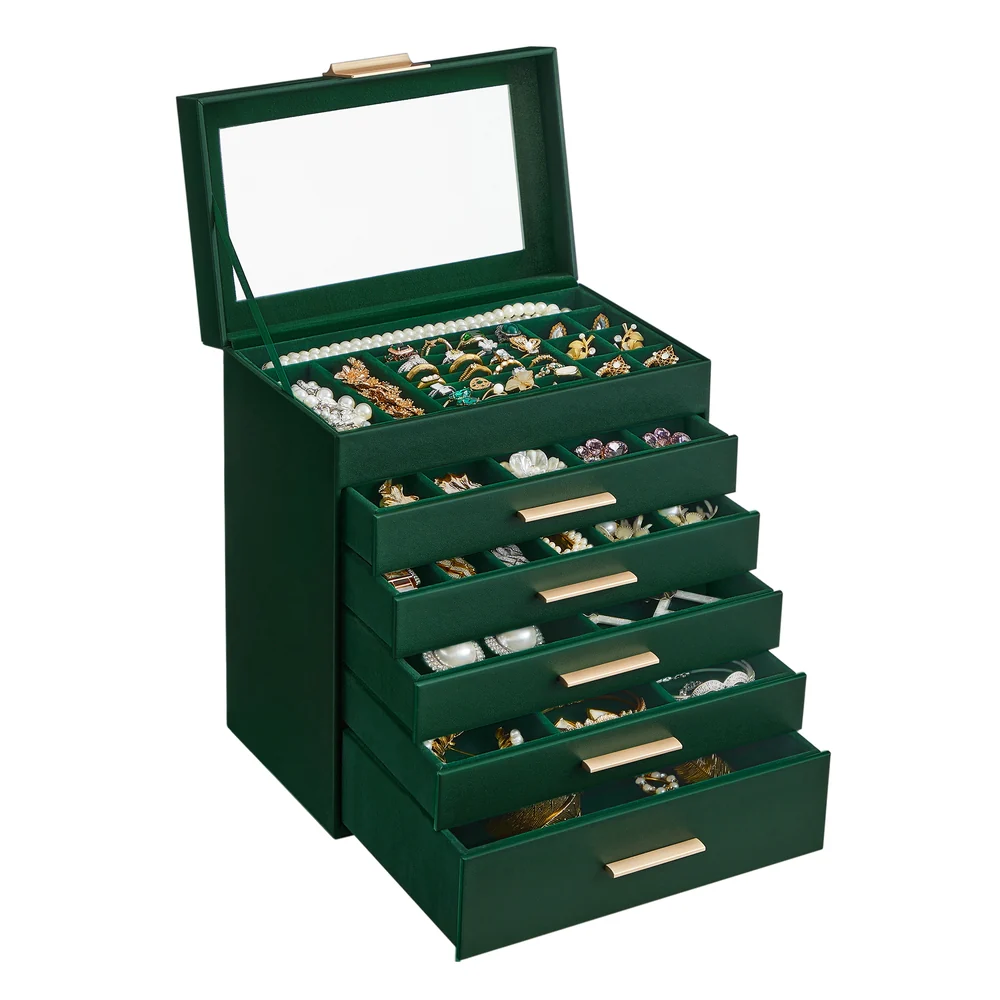 GISELLA Collection - Jewelry Box with Glass Lid for Sunglasses and Big Jewelry - Image 11