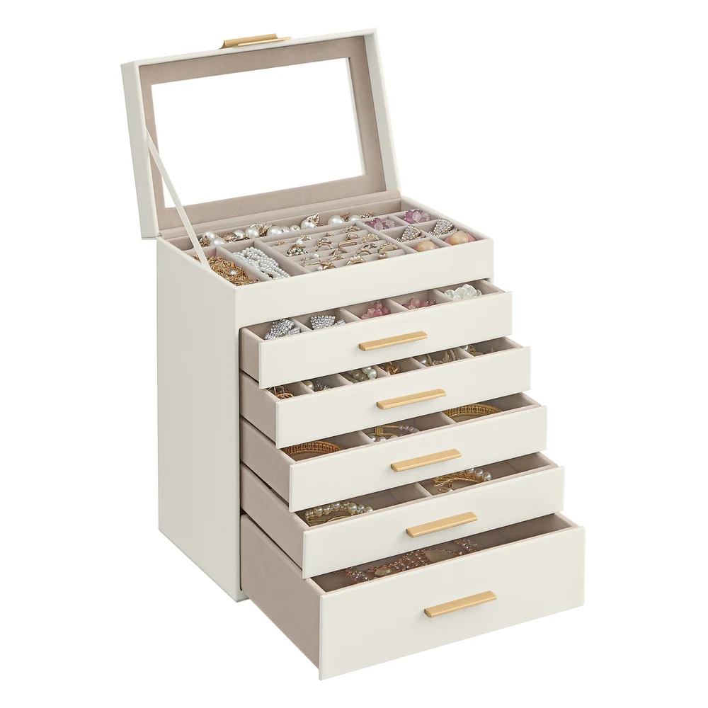 GISELLA Collection - Jewelry Box with Glass Lid for Sunglasses and Big Jewelry - Image 8