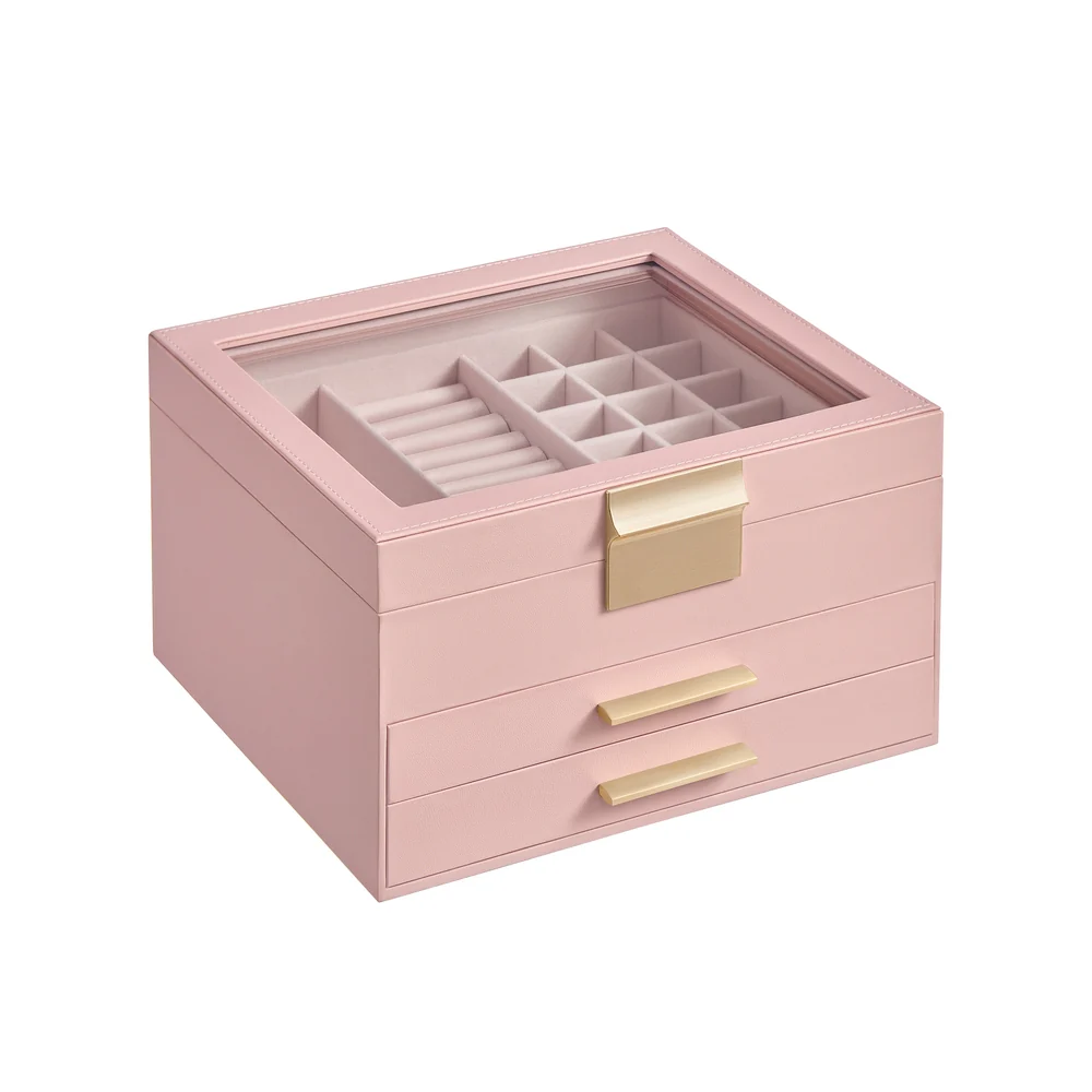 GISELLA Collection - Jewelry Box with Glass Lid for Big and Small Jewelry - Image 12