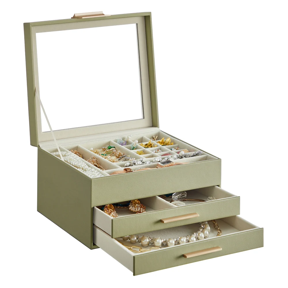 GISELLA Collection - Jewelry Box with Glass Lid for Big and Small Jewelry - Image 6
