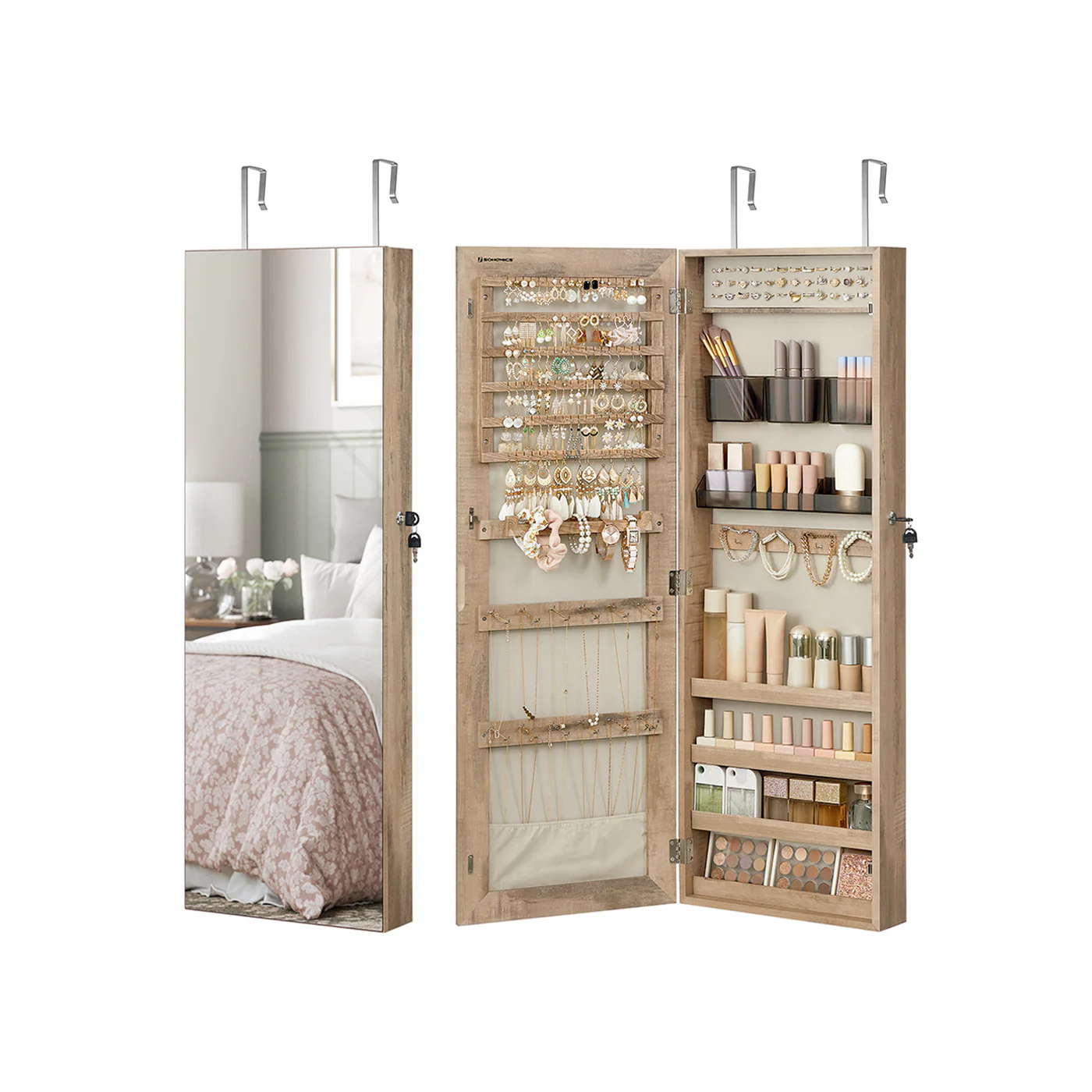 Hanging Jewelry Cabinet Armoire - Image 5