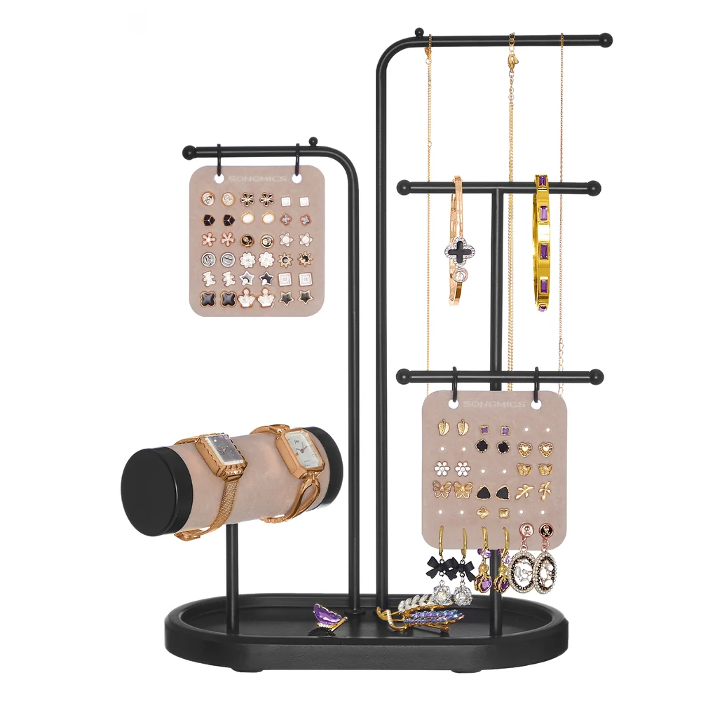 Jewelry Stand with 4 Hanging Rods - Image 2