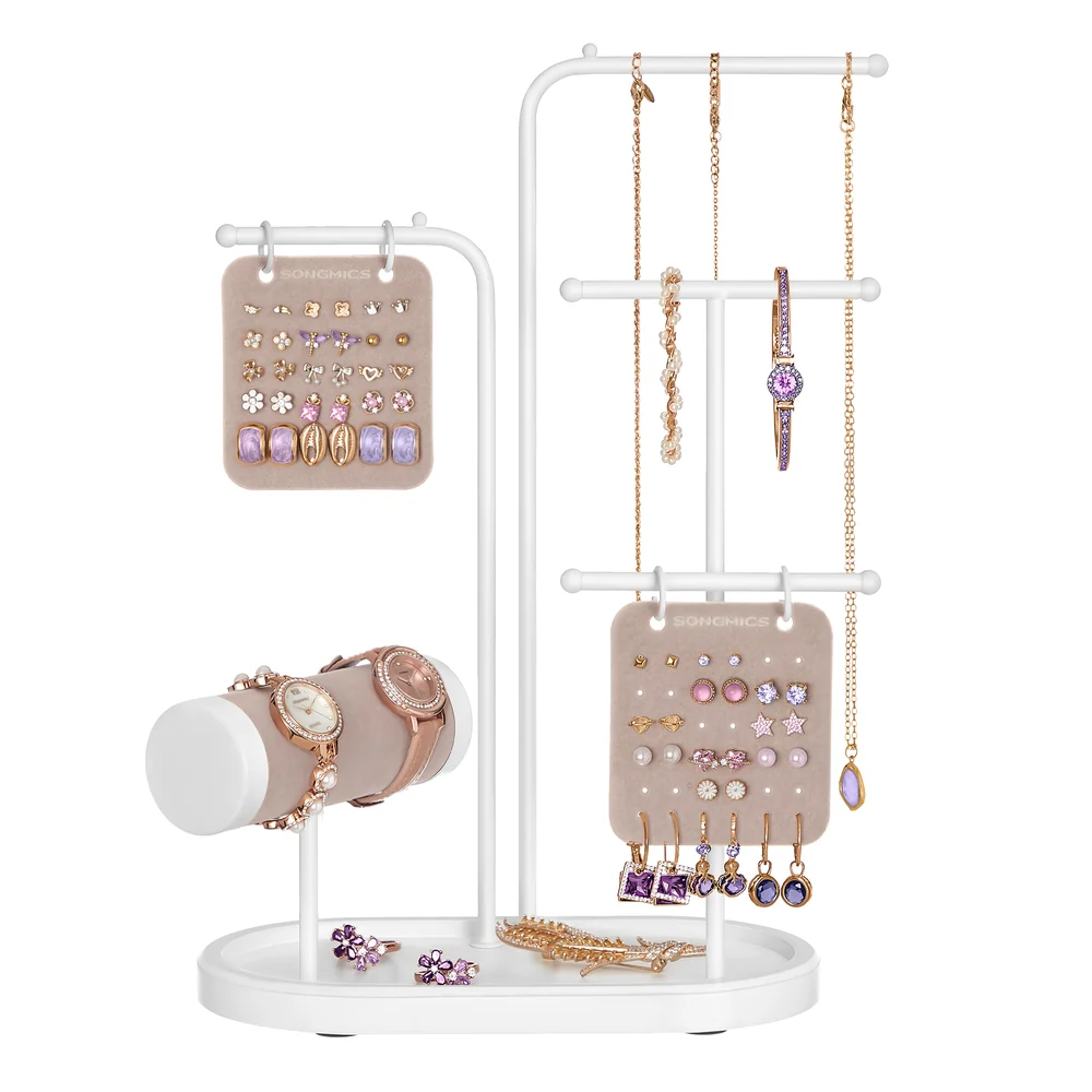 Jewelry Stand with 4 Hanging Rods - Image 3
