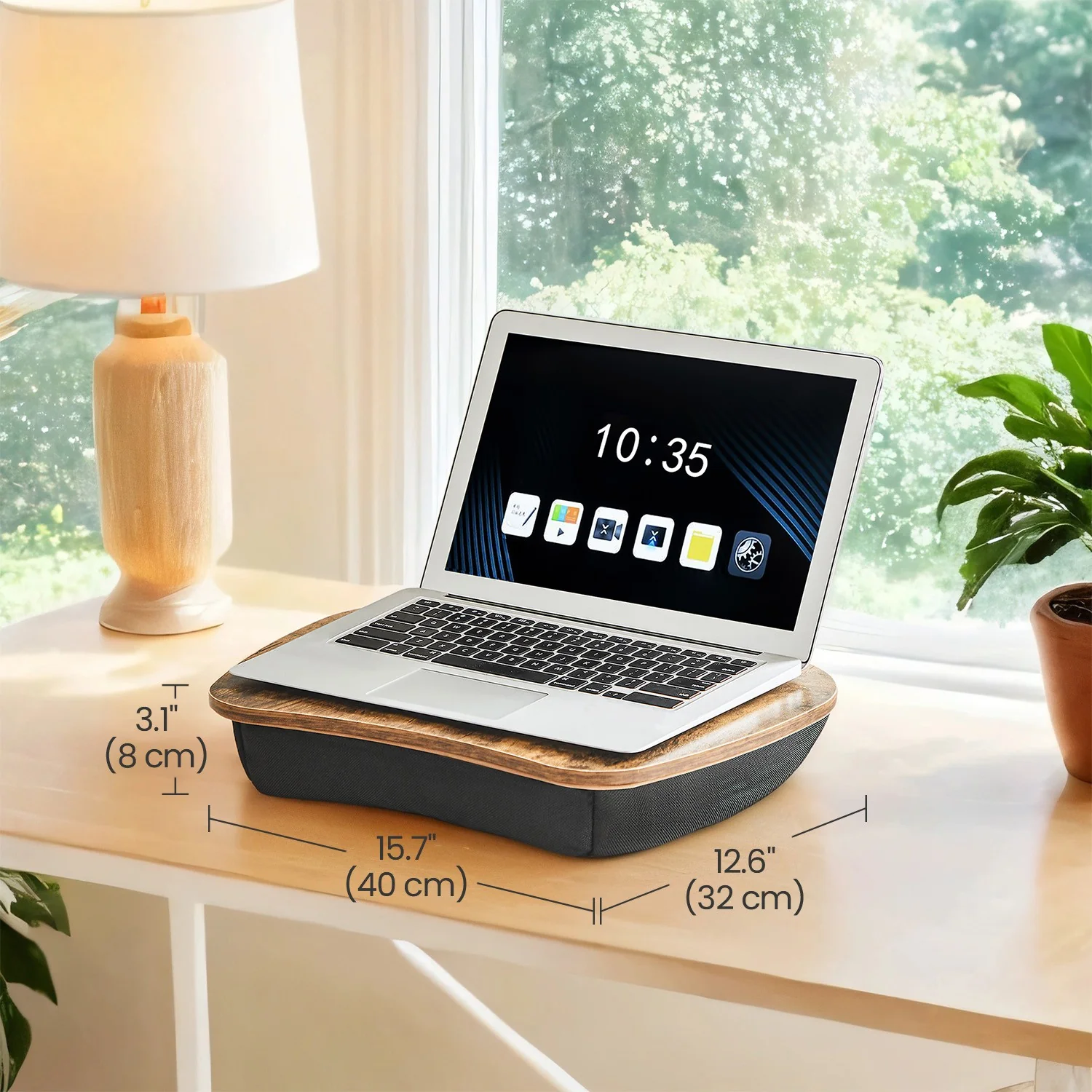 Laptop bed tray desk with handle for sofa and bedroom