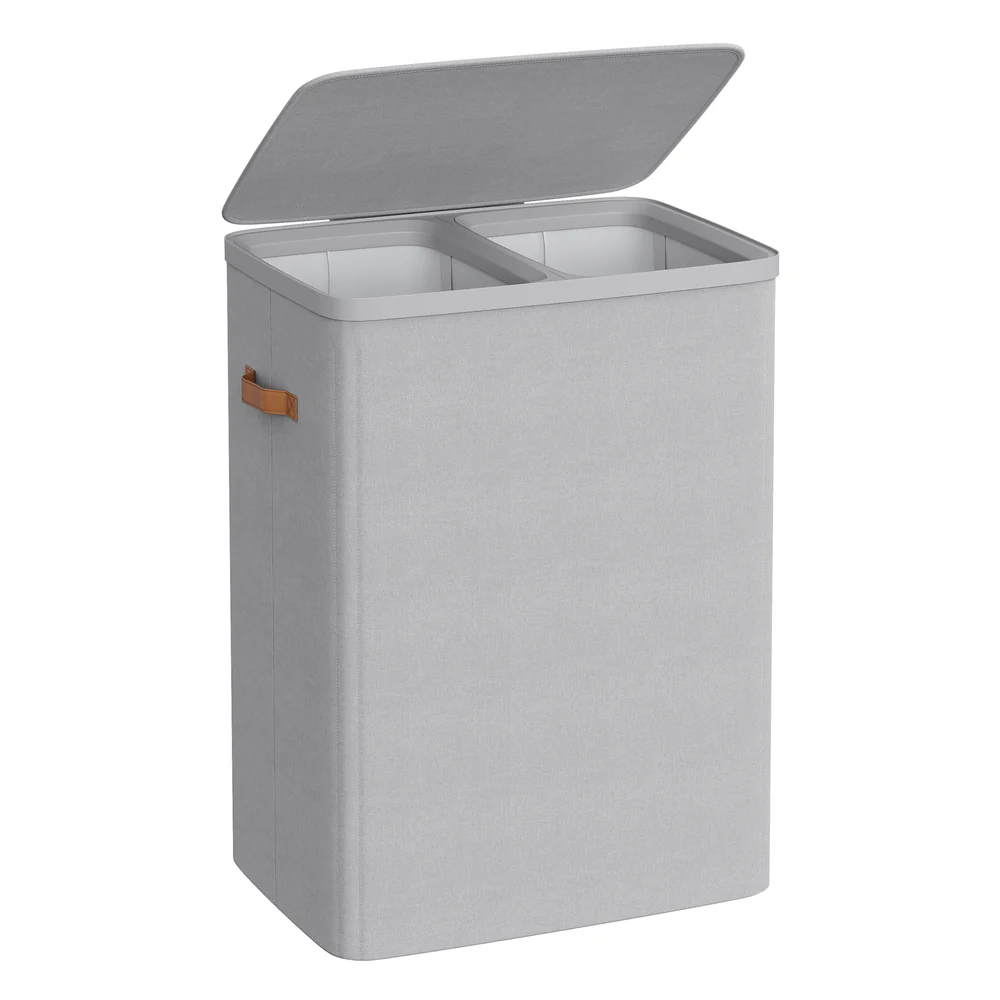 Large laundry hamper with lid and handles - Image 3