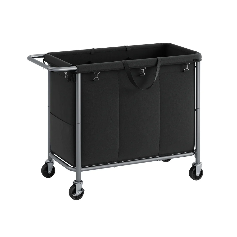 Laundry Basket with Wheels with Removable Liner and Handle - Image 10