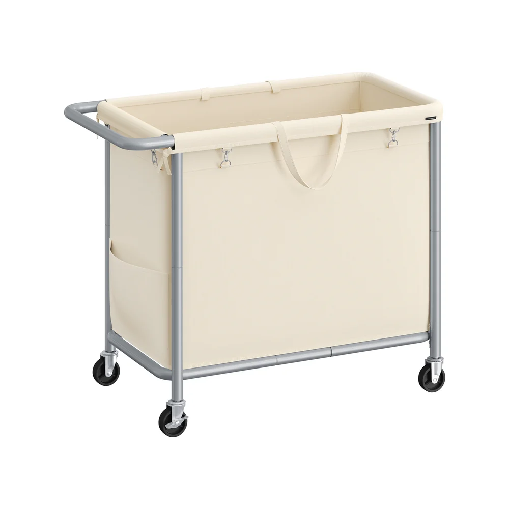 Laundry Basket with Wheels with Removable Liner and Handle - Image 12
