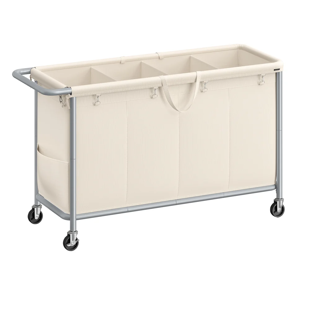 Laundry Basket with Wheels with Removable Liner and Handle - Image 14