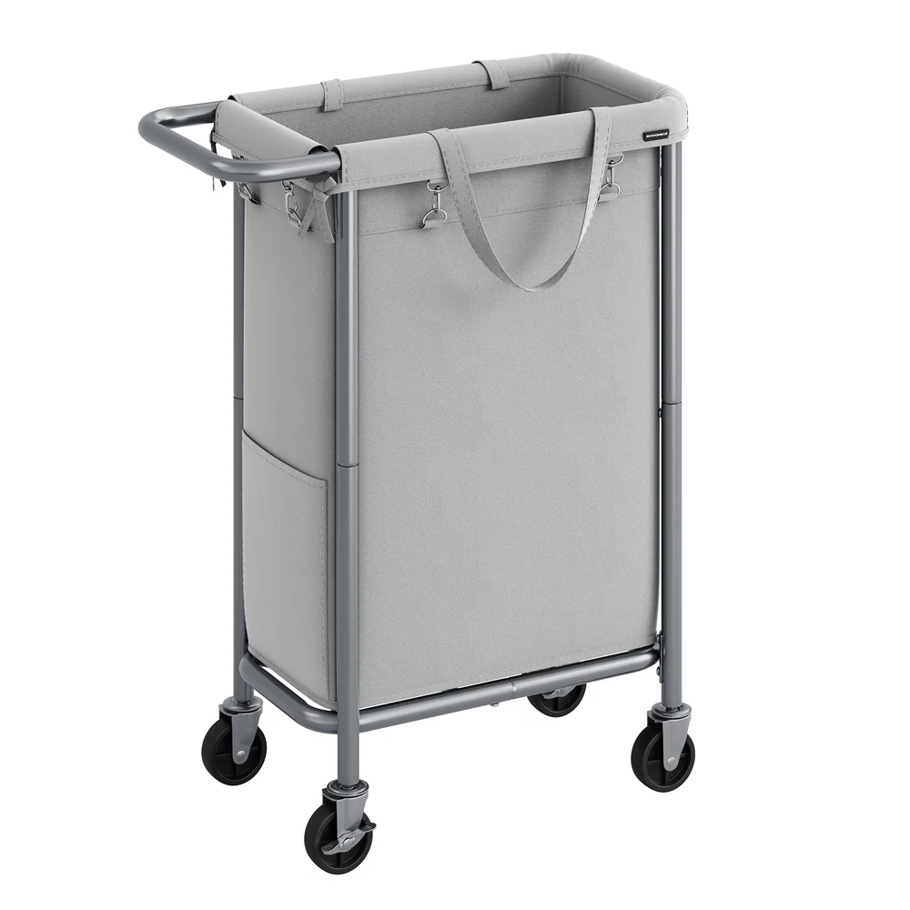 Laundry Basket with Wheels with Removable Liner and Handle - Image 3