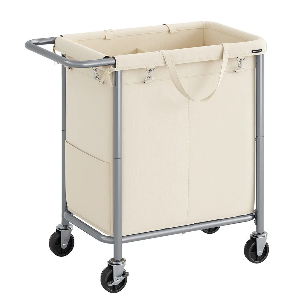 Laundry Basket with Wheels with Removable Liner and Handle - Image 4