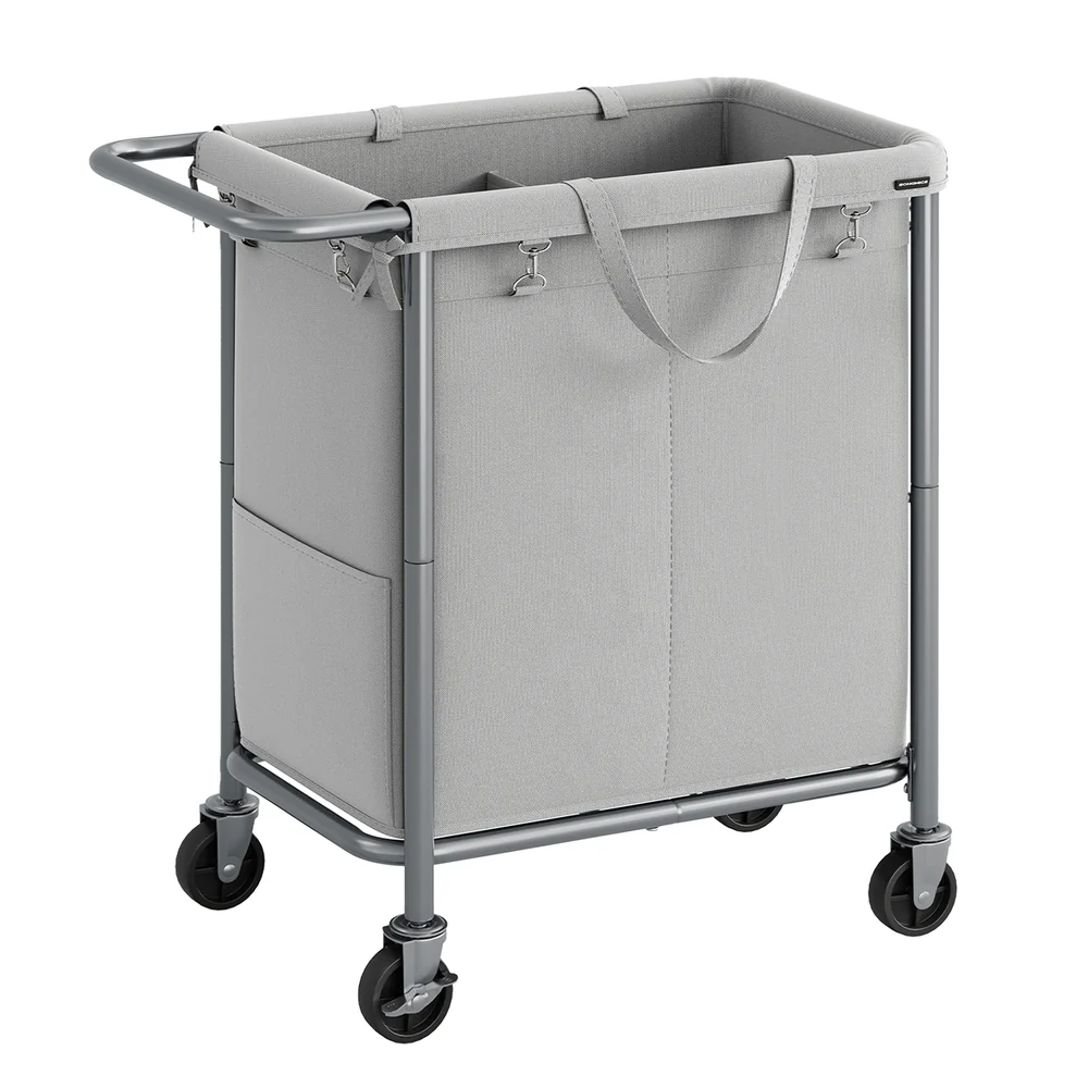 Laundry Basket with Wheels with Removable Liner and Handle - Image 5