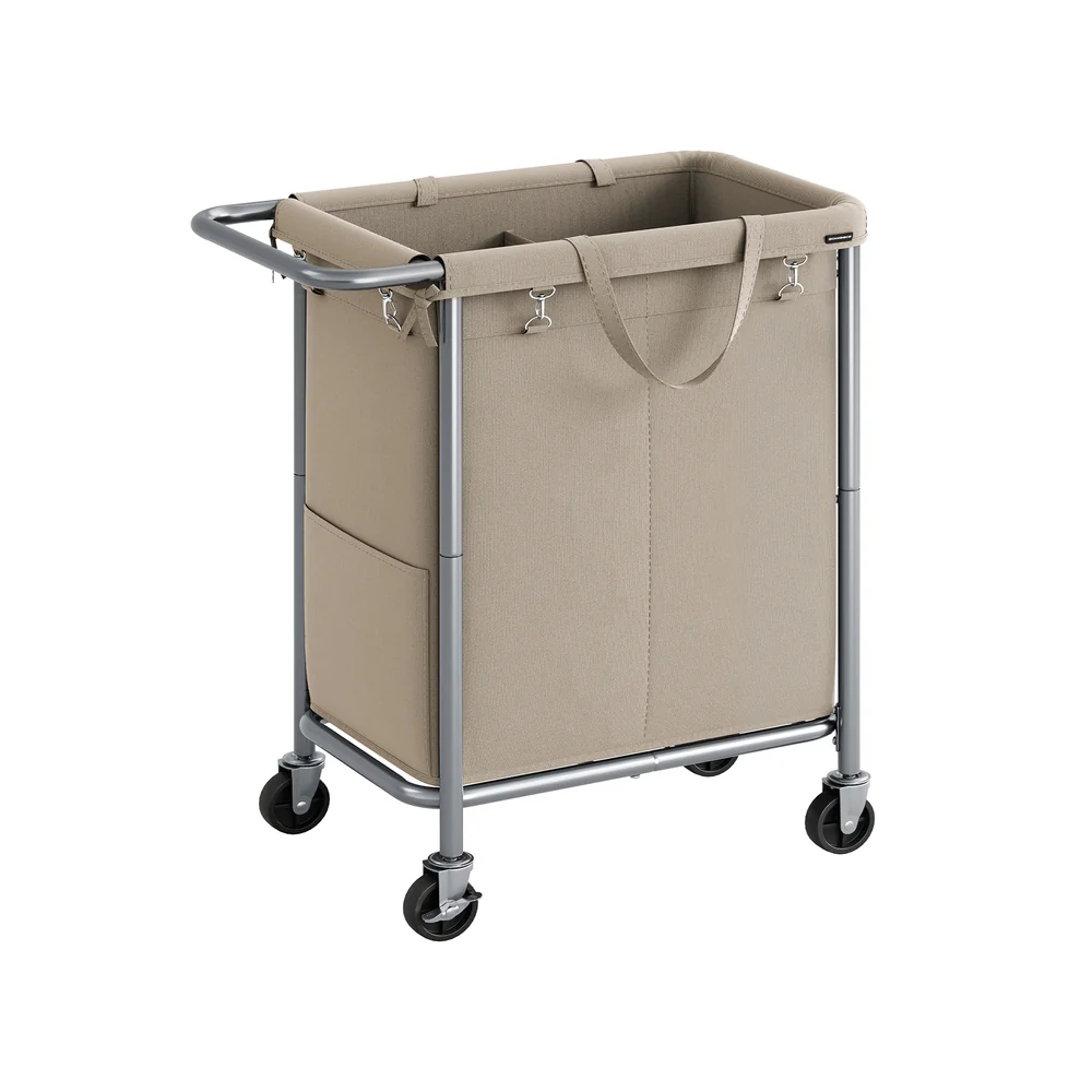 Laundry Basket with Wheels with Removable Liner and Handle - Image 7