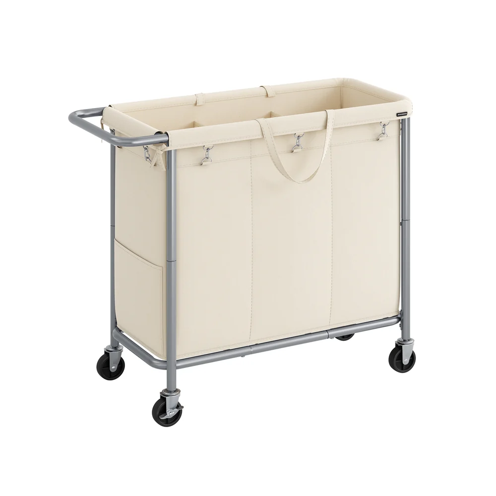 Laundry Basket with Wheels with Removable Liner and Handle - Image 8