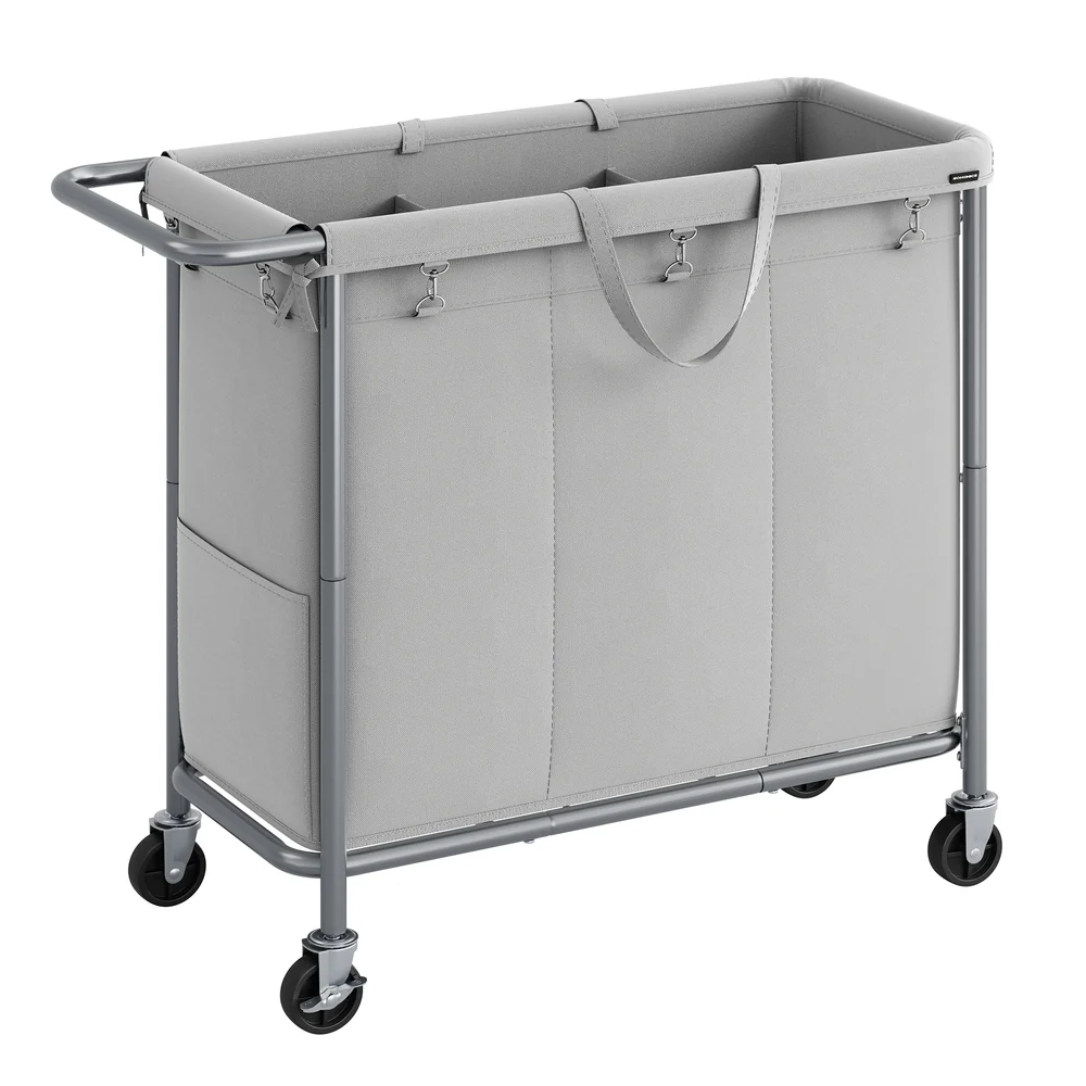 Laundry Basket with Wheels with Removable Liner and Handle - Image 9