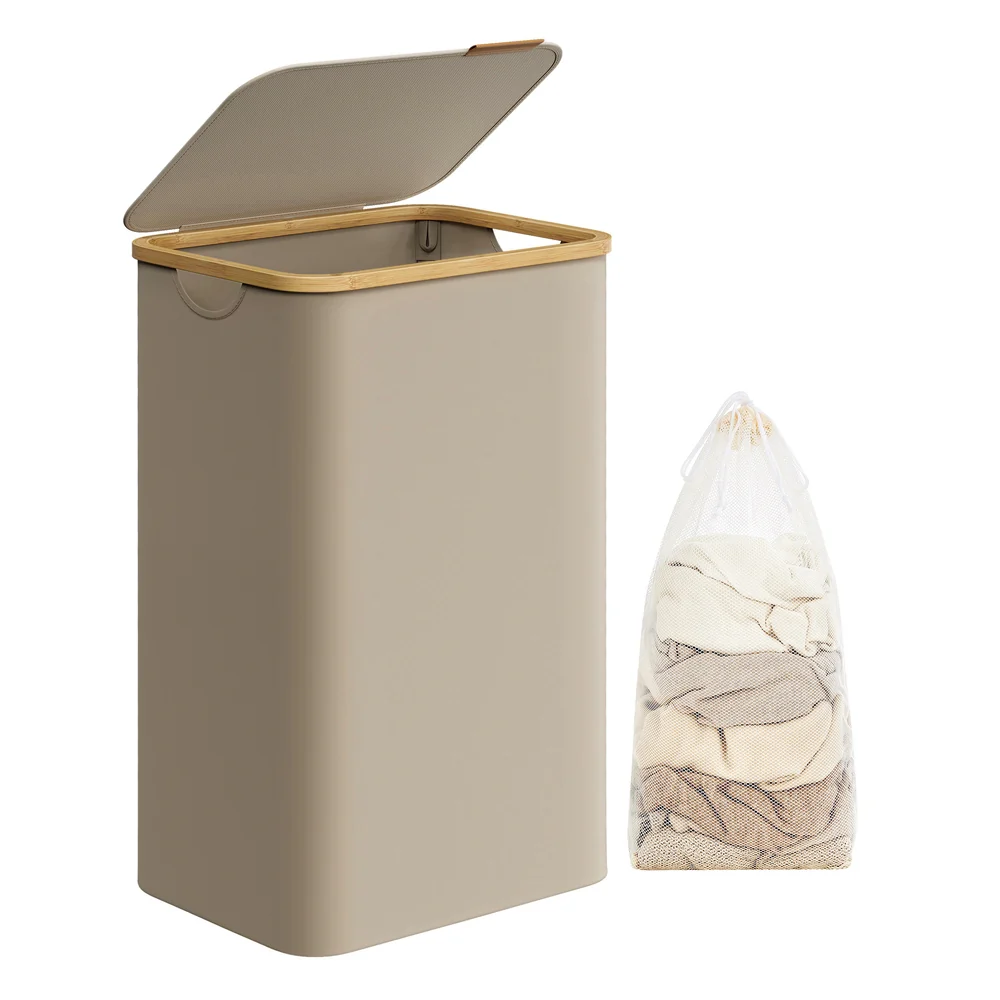 Laundry Hamper with Lid, Slim Laundry Basket - Image 4
