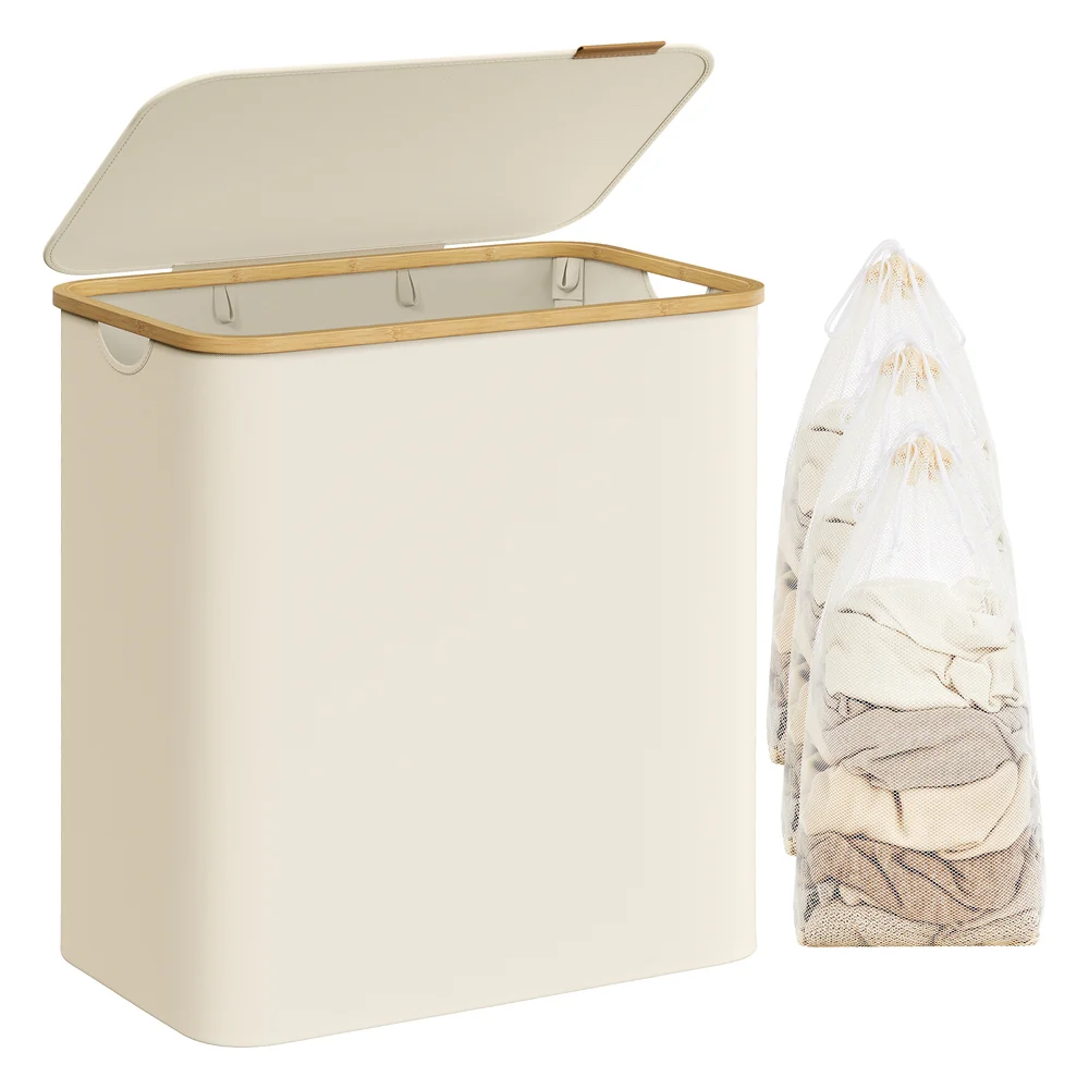 Laundry Hamper with Lid, Slim Laundry Basket - Image 6