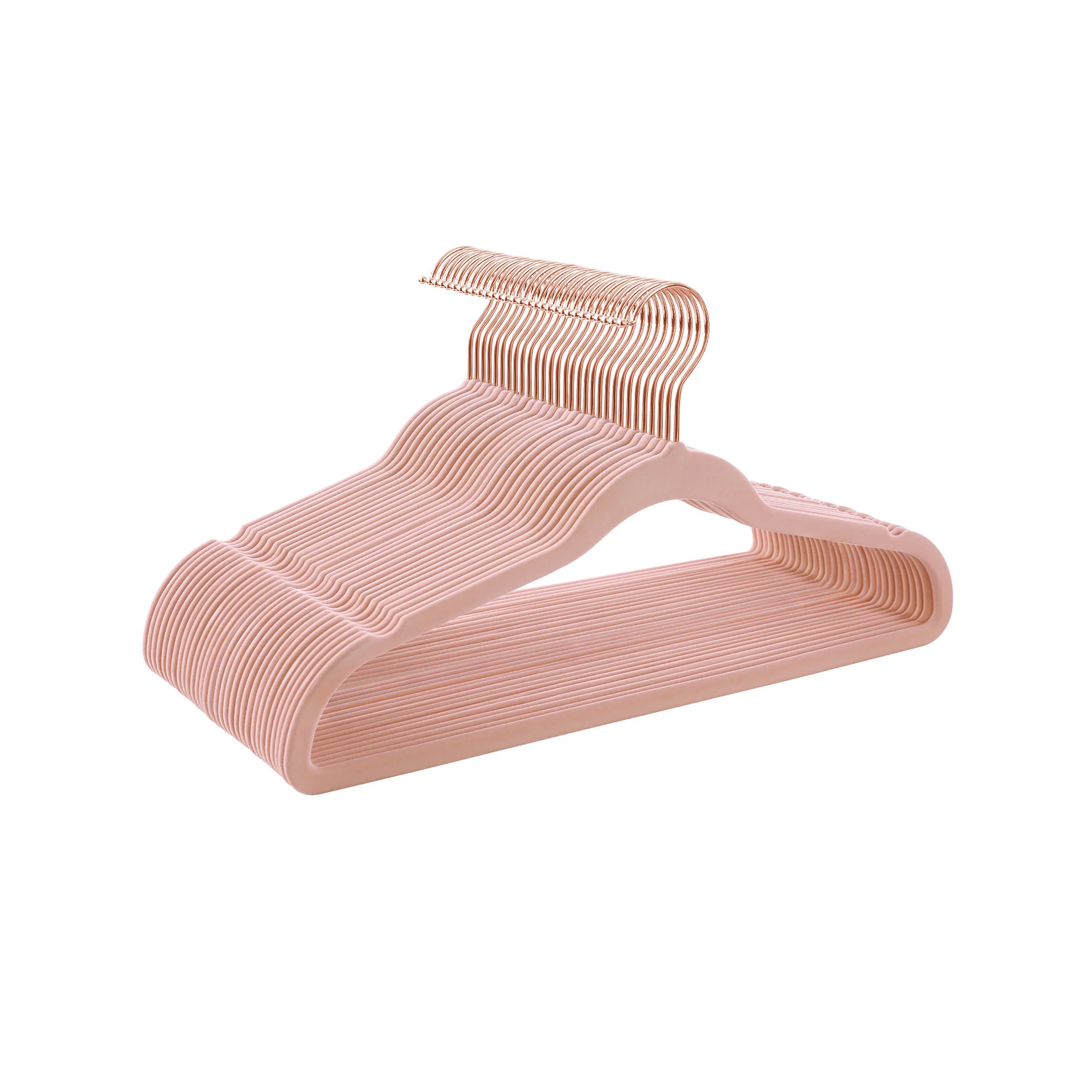 Non Slip Hangers with Rose Gold Color Swivel Hook - Image 2