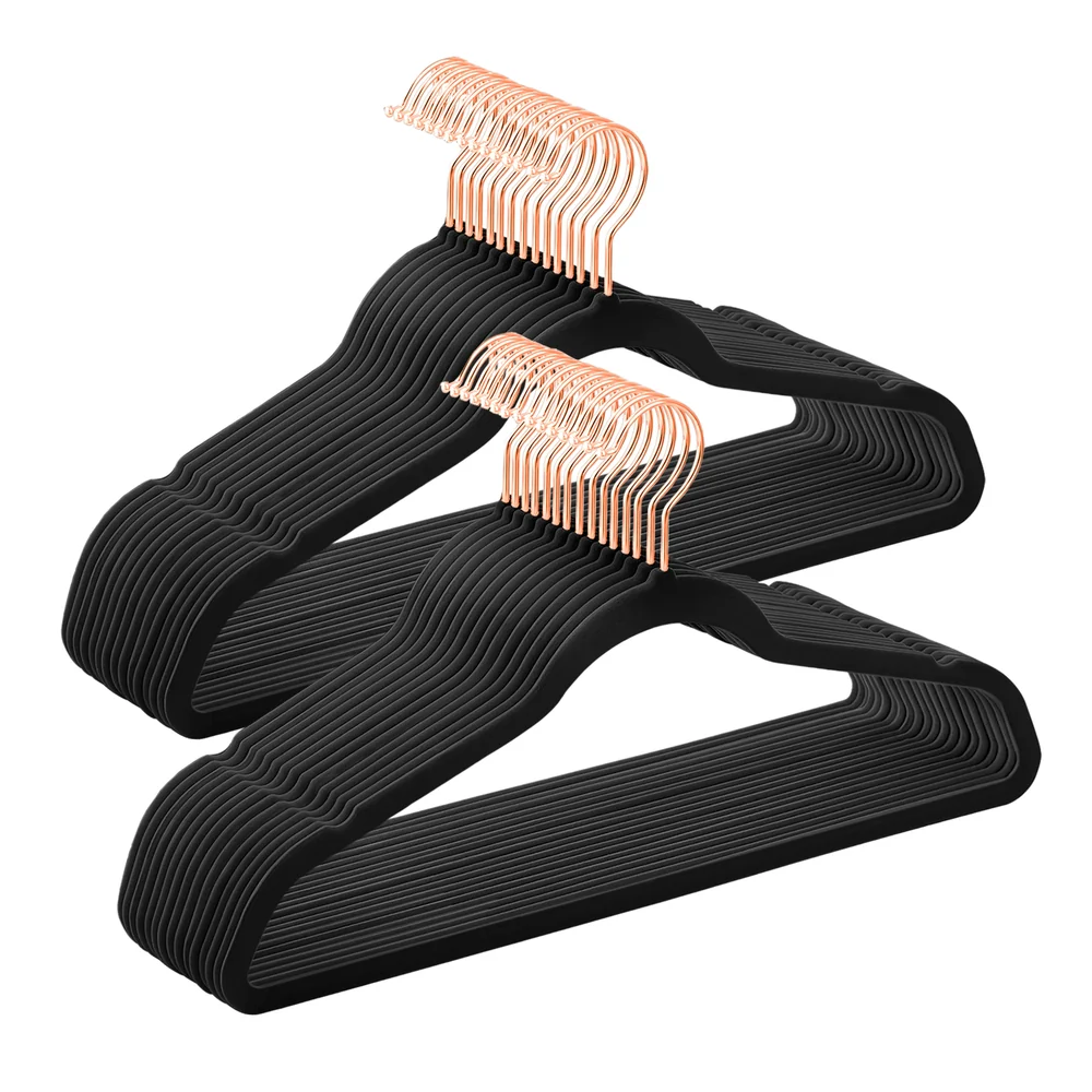 Non Slip Hangers with Rose Gold Color Swivel Hook - Image 3