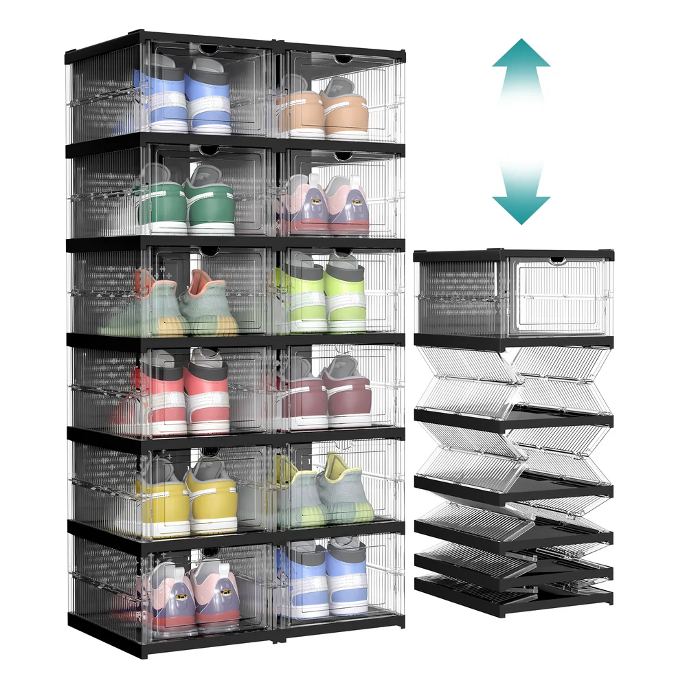 Pack of Stackable Shoe Boxes