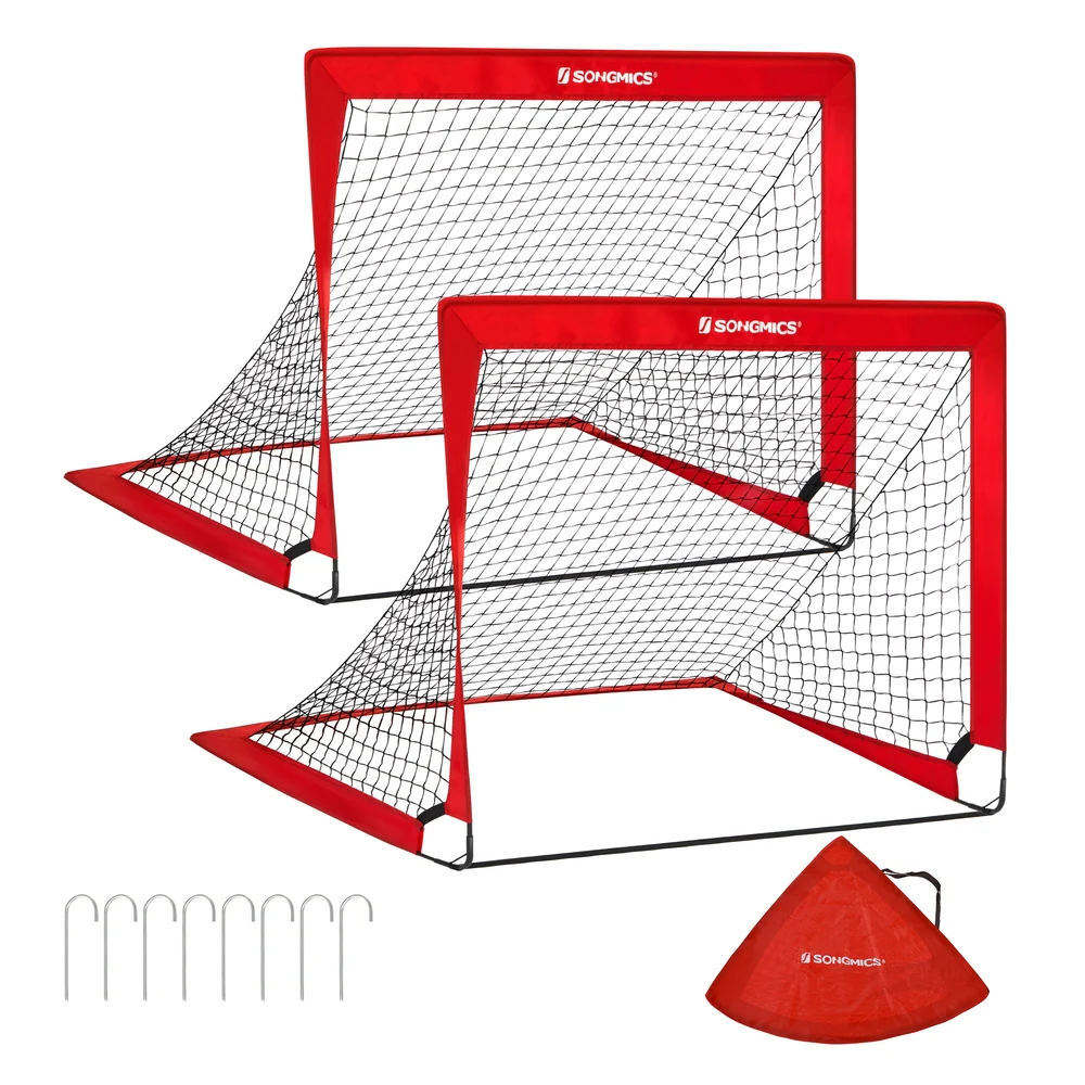 Set of 2 Folding Children's Soccer Goal