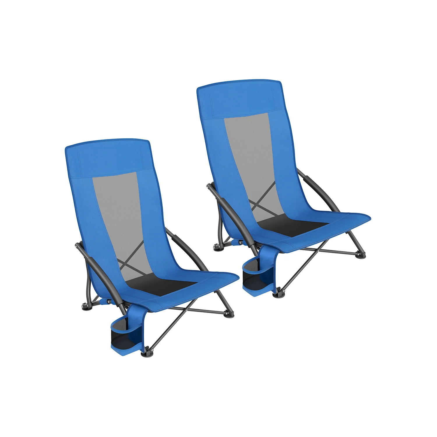 Portable Beach Chair with High Backrest - Image 5