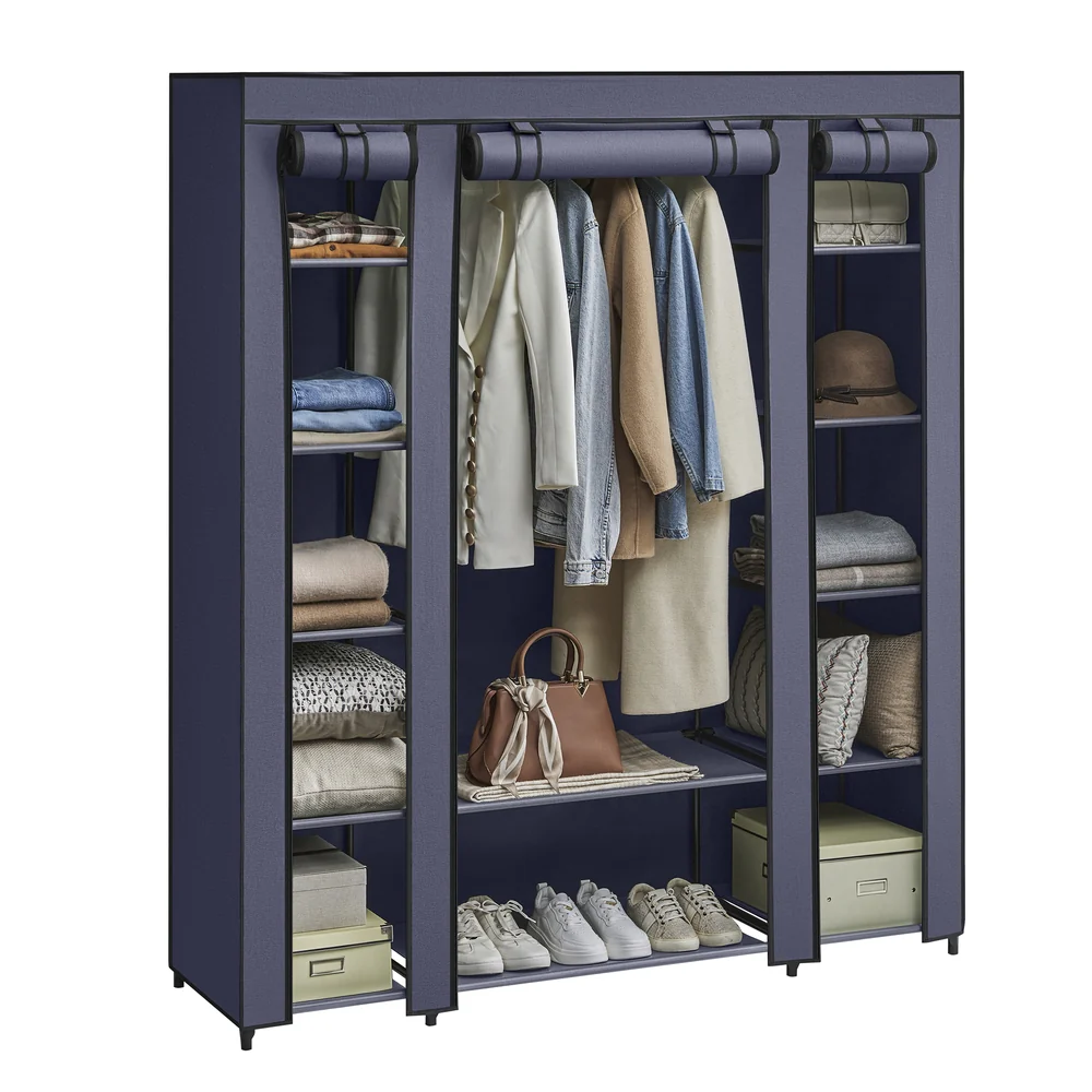 Closet Wardrobe with Non-Woven Fabric Cover - Image 3
