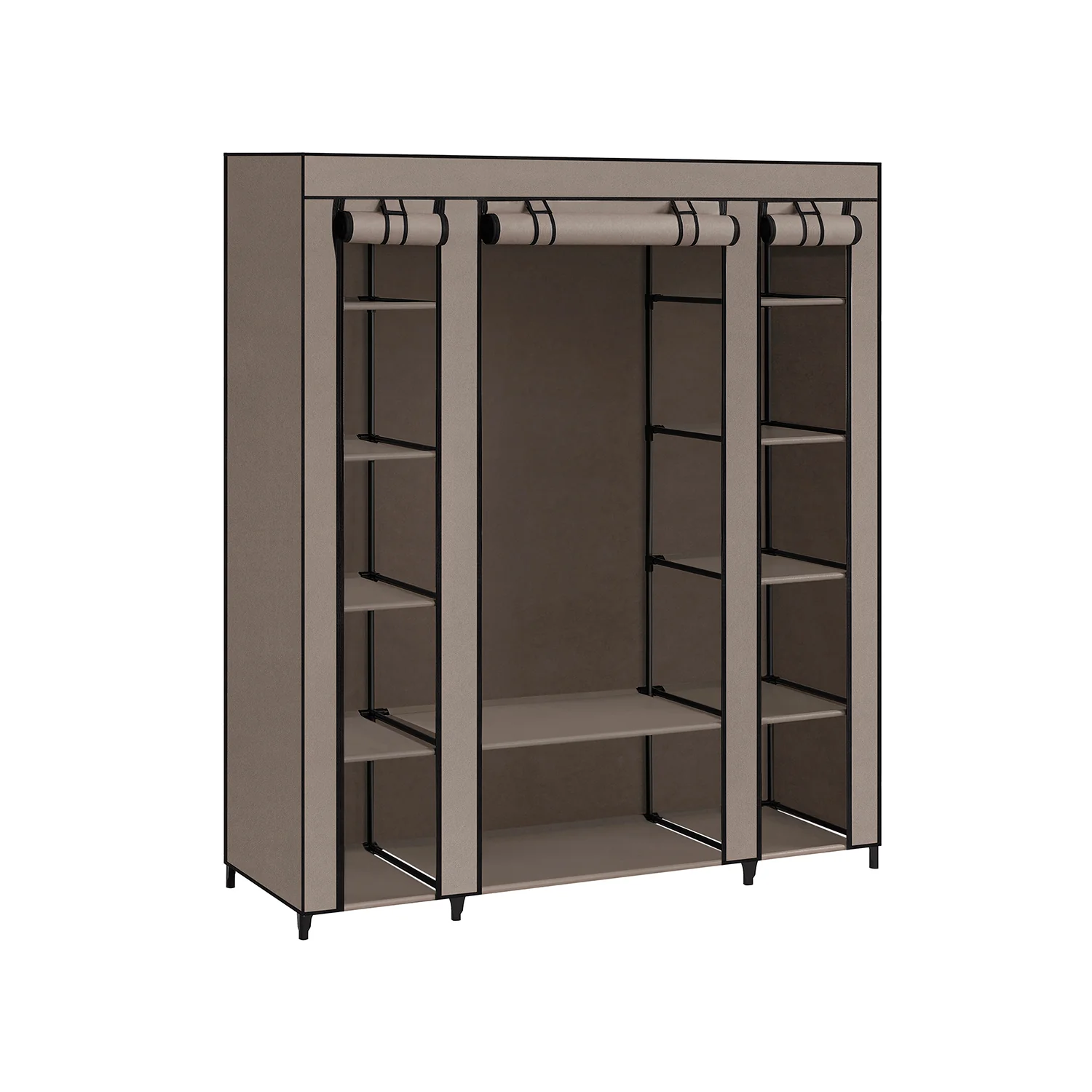 Closet Wardrobe with Non-Woven Fabric Cover - Image 6