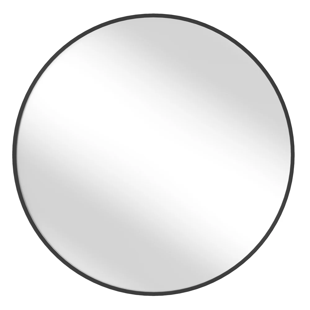 Round Wall Mirror with Metal Frame