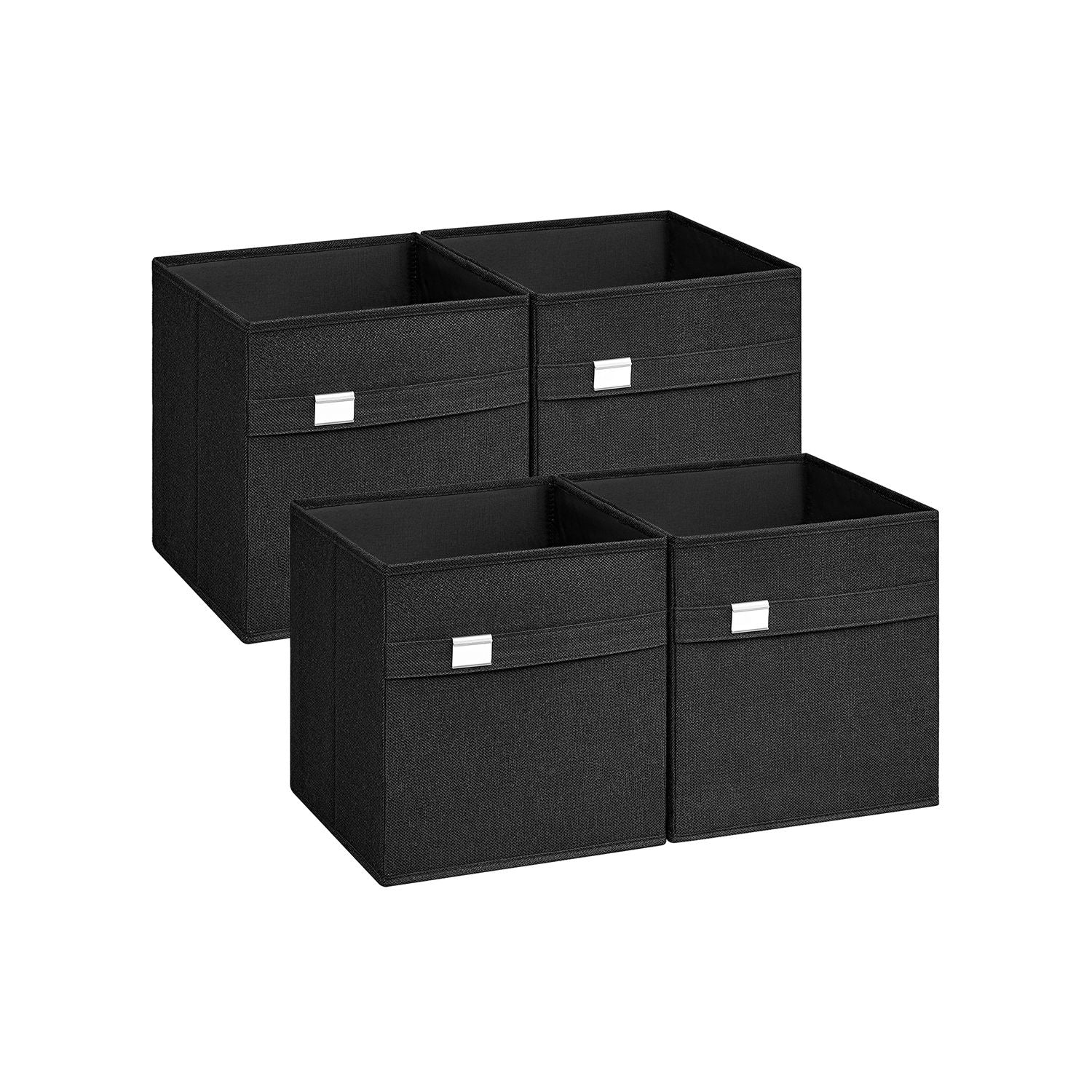 Set of 4 Storage Cubes with Double Handles - Image 5