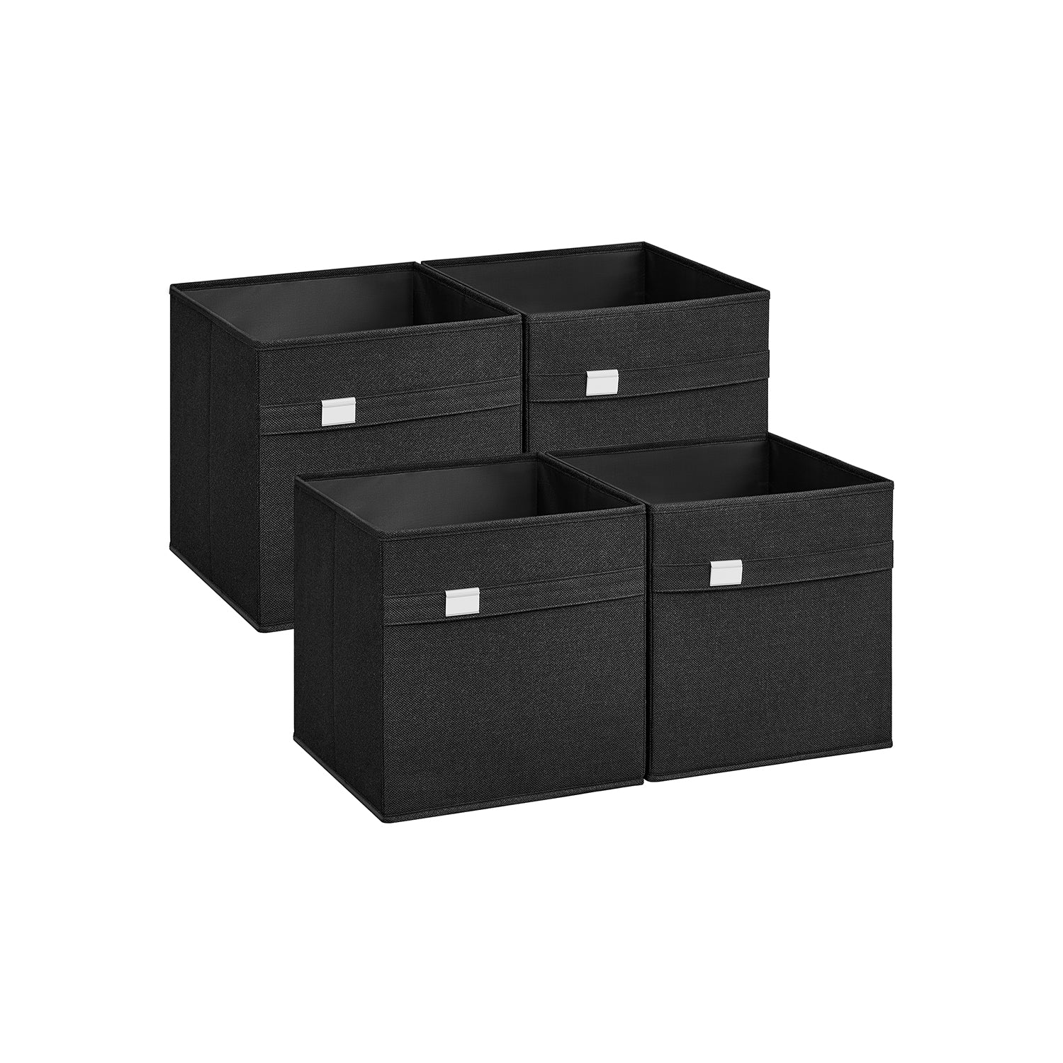 Set of 4 Storage Cubes with Double Handles - Image 7