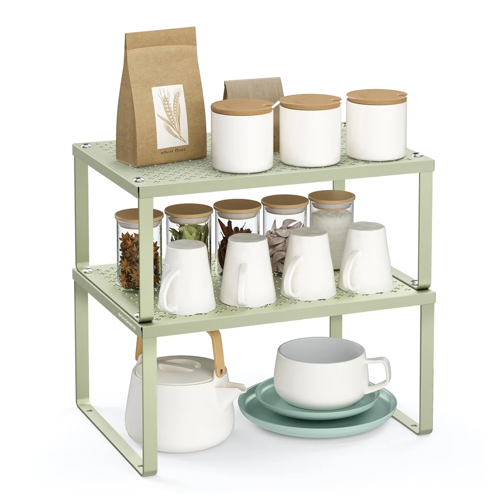 Set of 2 Cabinet Shelf Organizers - Image 5