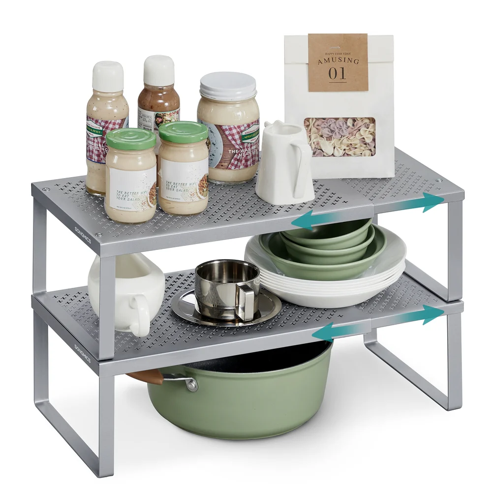 Set of 2 Expandable Kitchen Countertop Shelves - Image 3