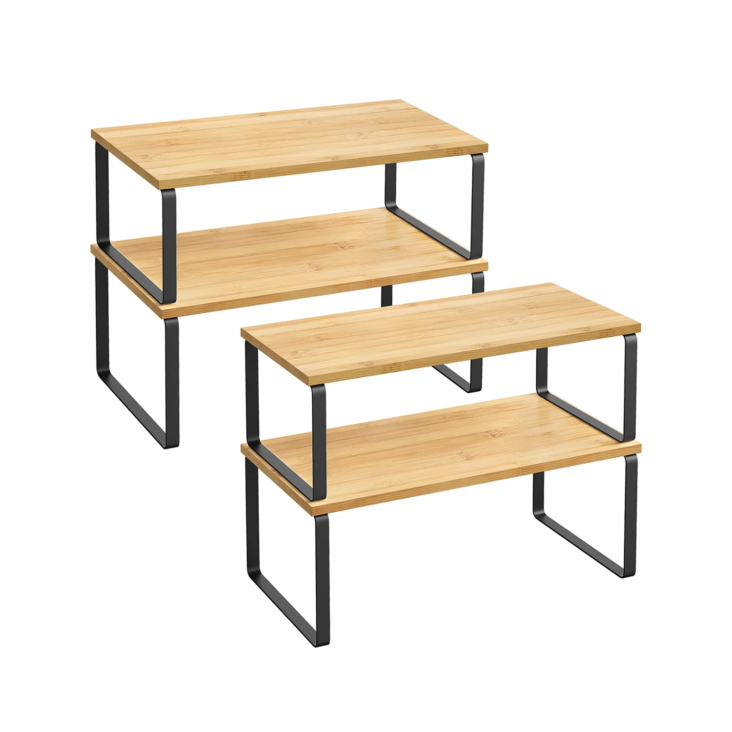 Set of 4 Cabinet Organizer Shelf - Image 11