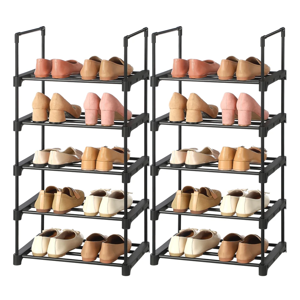 Set of2 5-Tier Shoe Racks