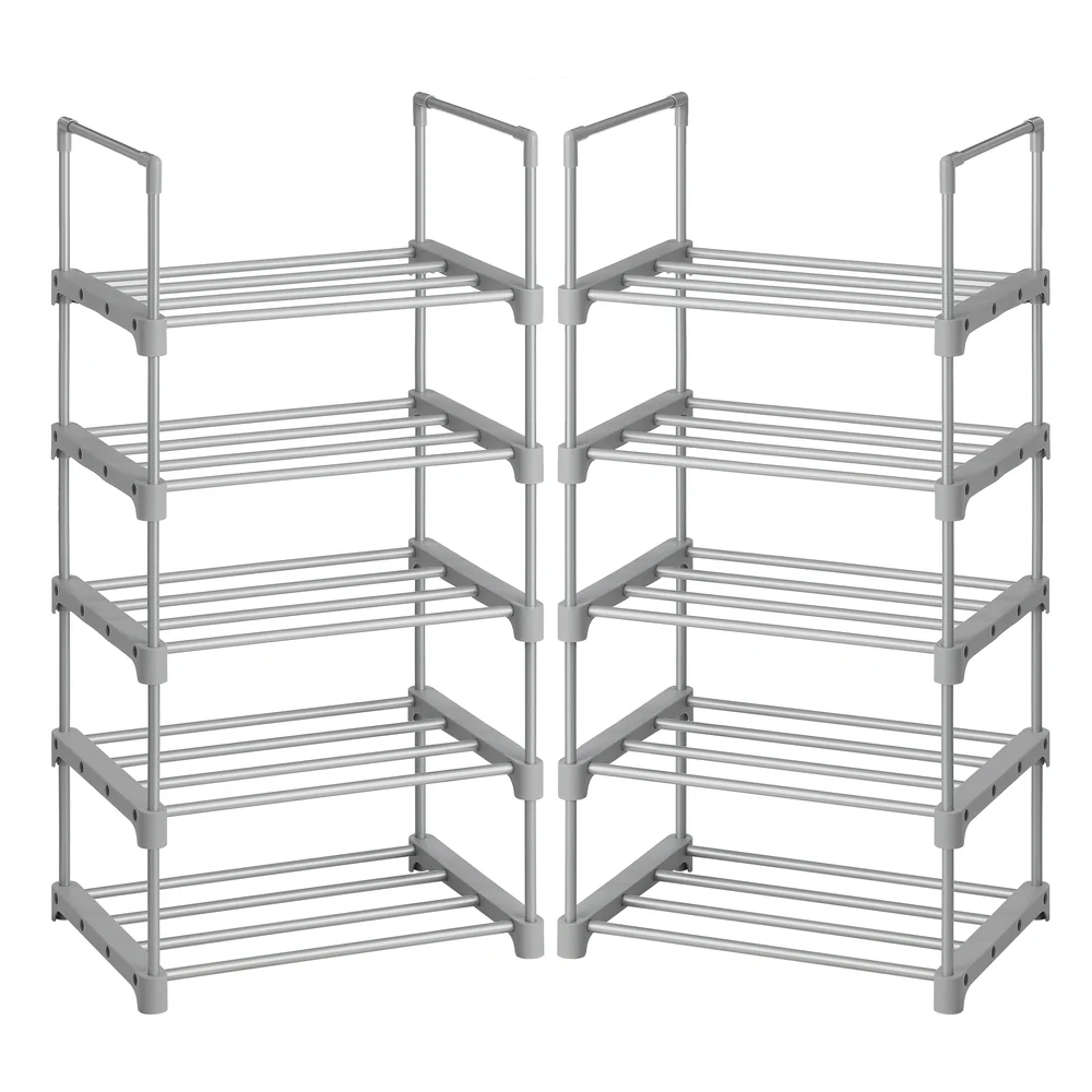 Set of2 5-Tier Shoe Racks - Image 2